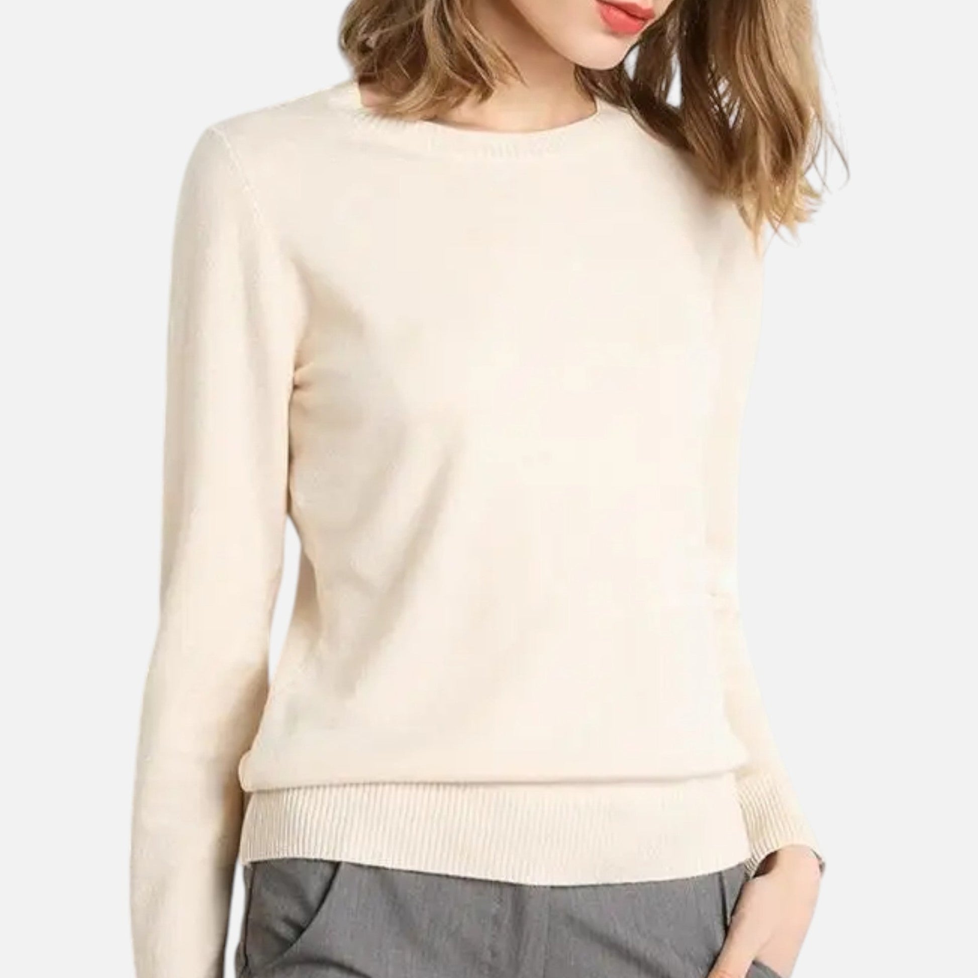 Women’s Merino Wool Crewneck Sweater - Sofia Maris