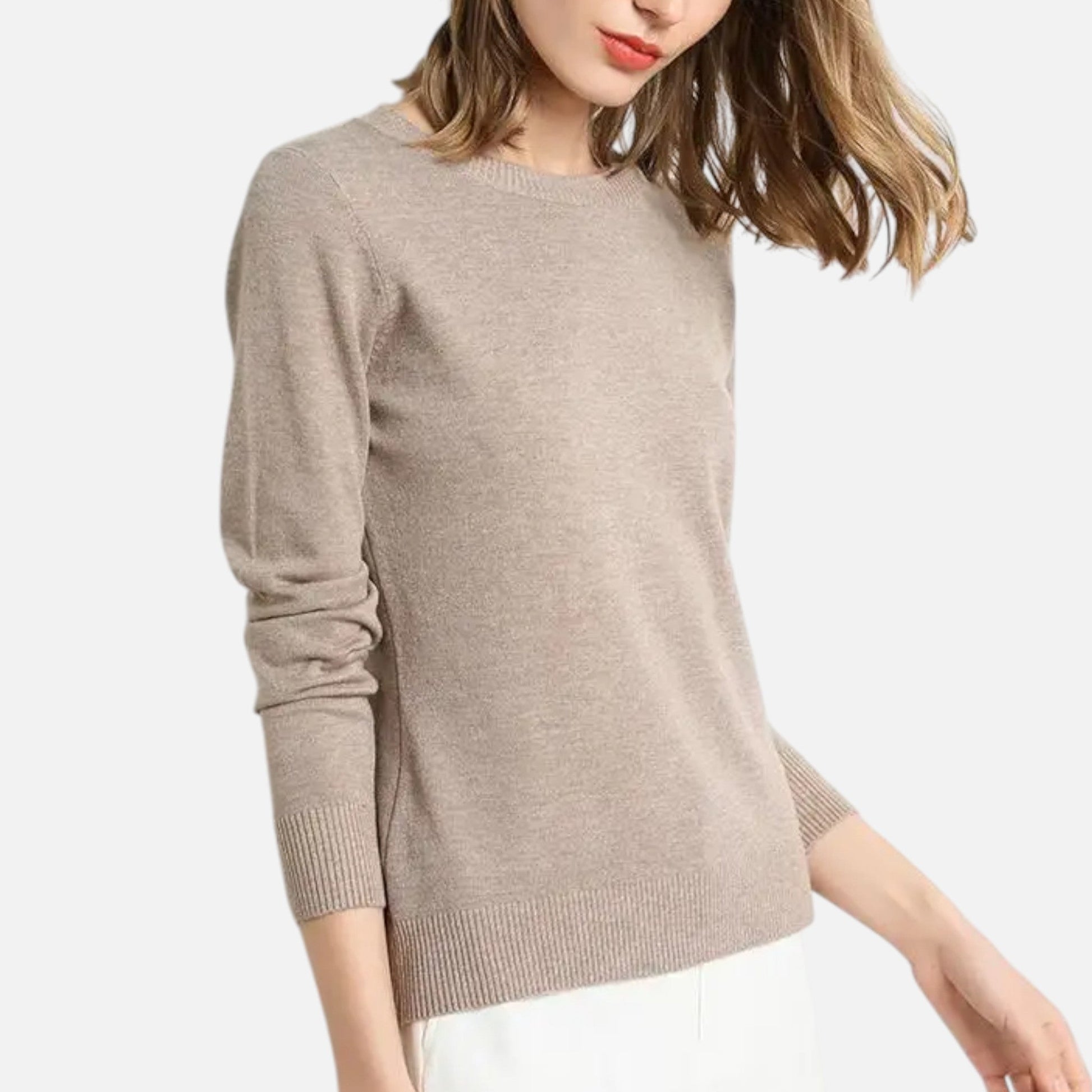 Women’s Merino Wool Crewneck Sweater - Sofia Maris