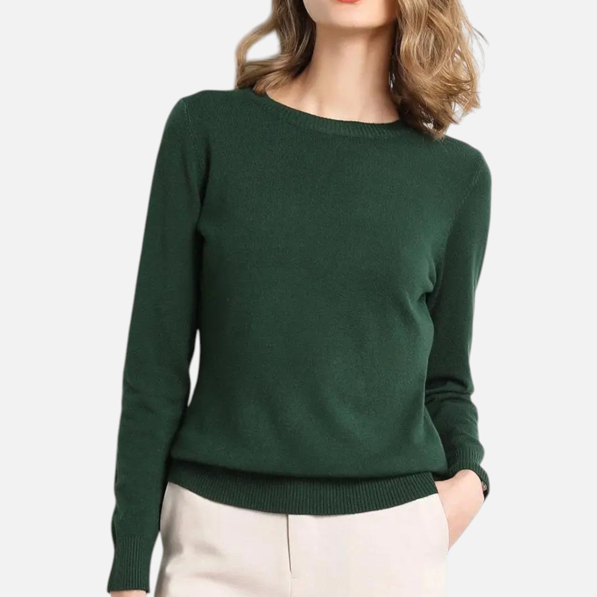 Women’s Merino Wool Crewneck Sweater - Sofia Maris