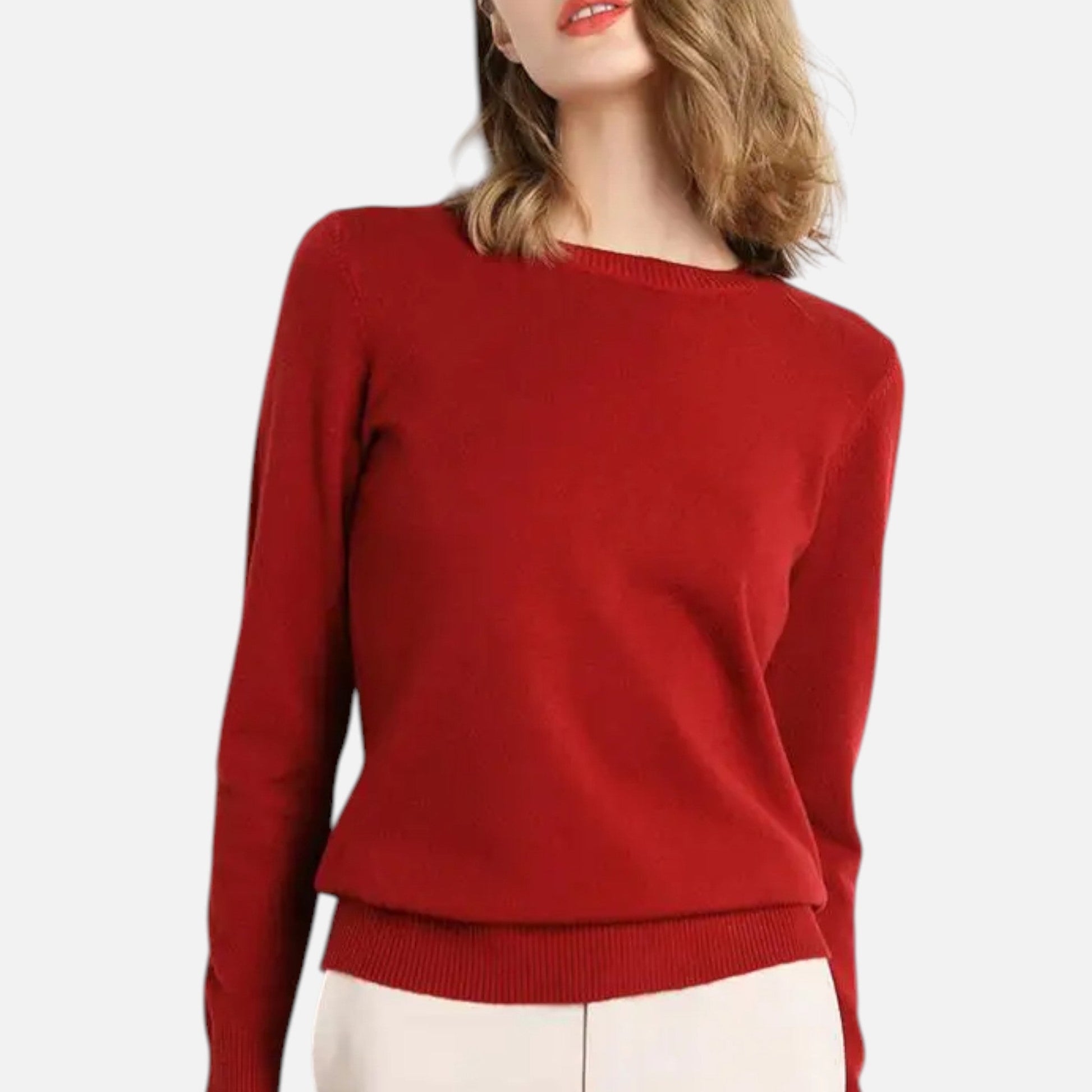 Women’s Merino Wool Crewneck Sweater - Sofia Maris