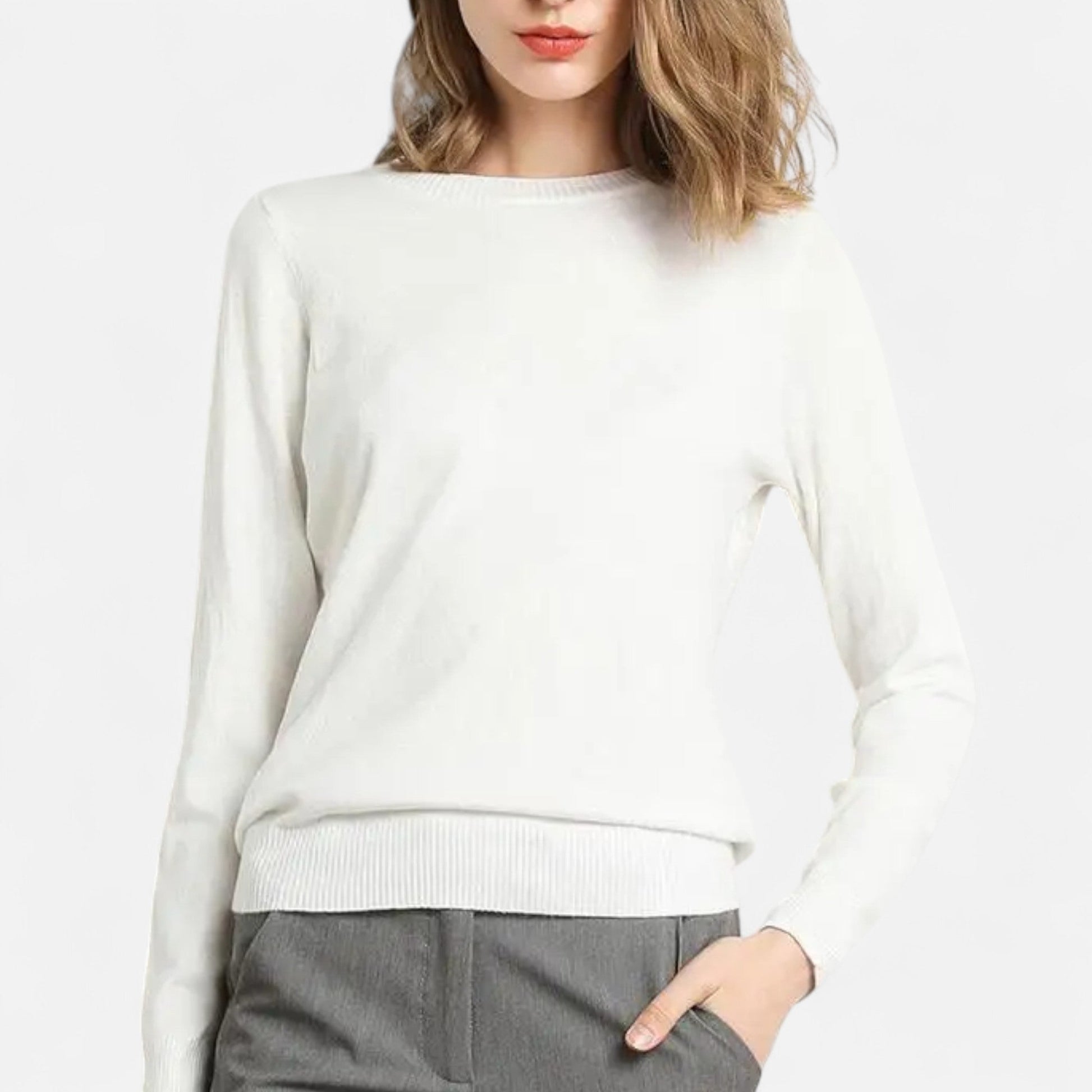 Women’s Merino Wool Crewneck Sweater - Sofia Maris