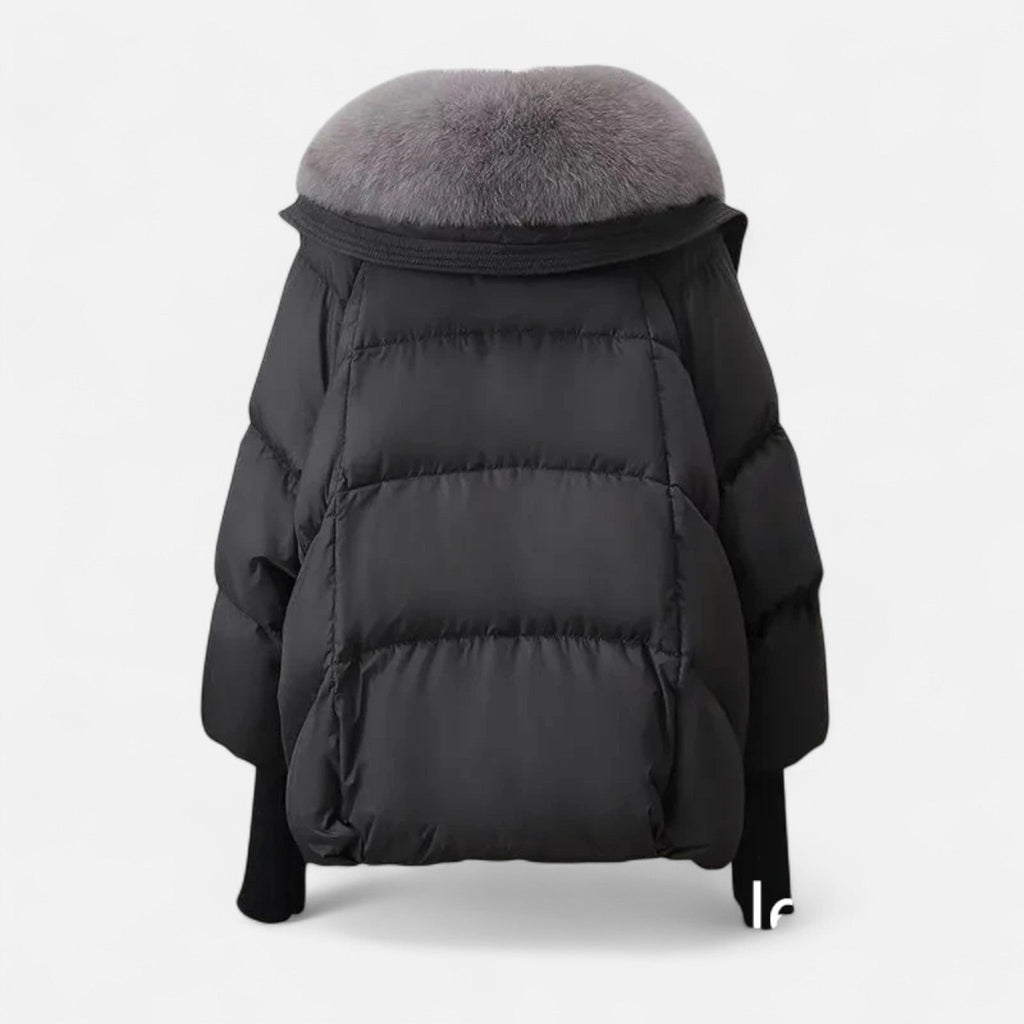 The Sofia Women’s Fur-Collar Down Cotton Jacket - Sofia Maris