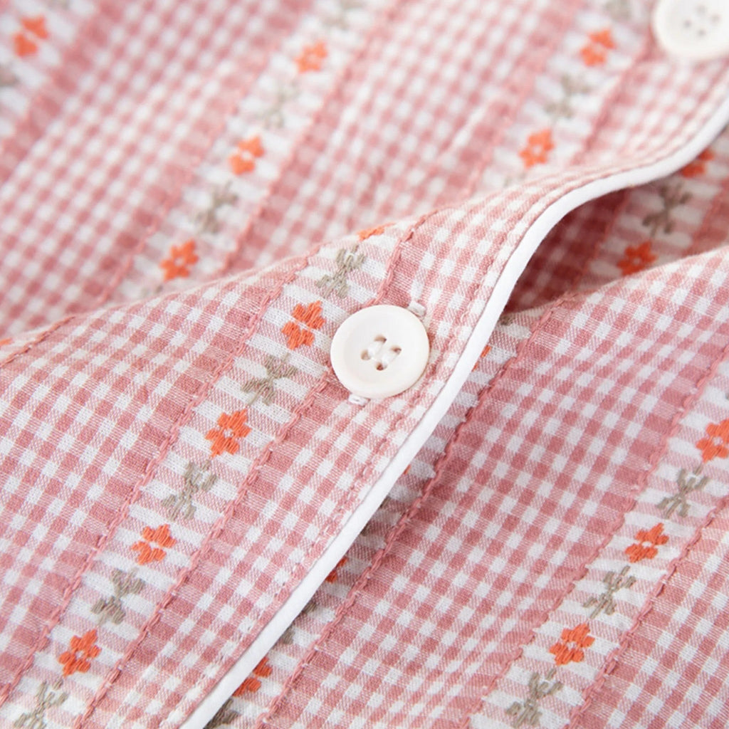 Women’s Pure Cotton Pyjama Set with Cardigan Style - Sofia Maris