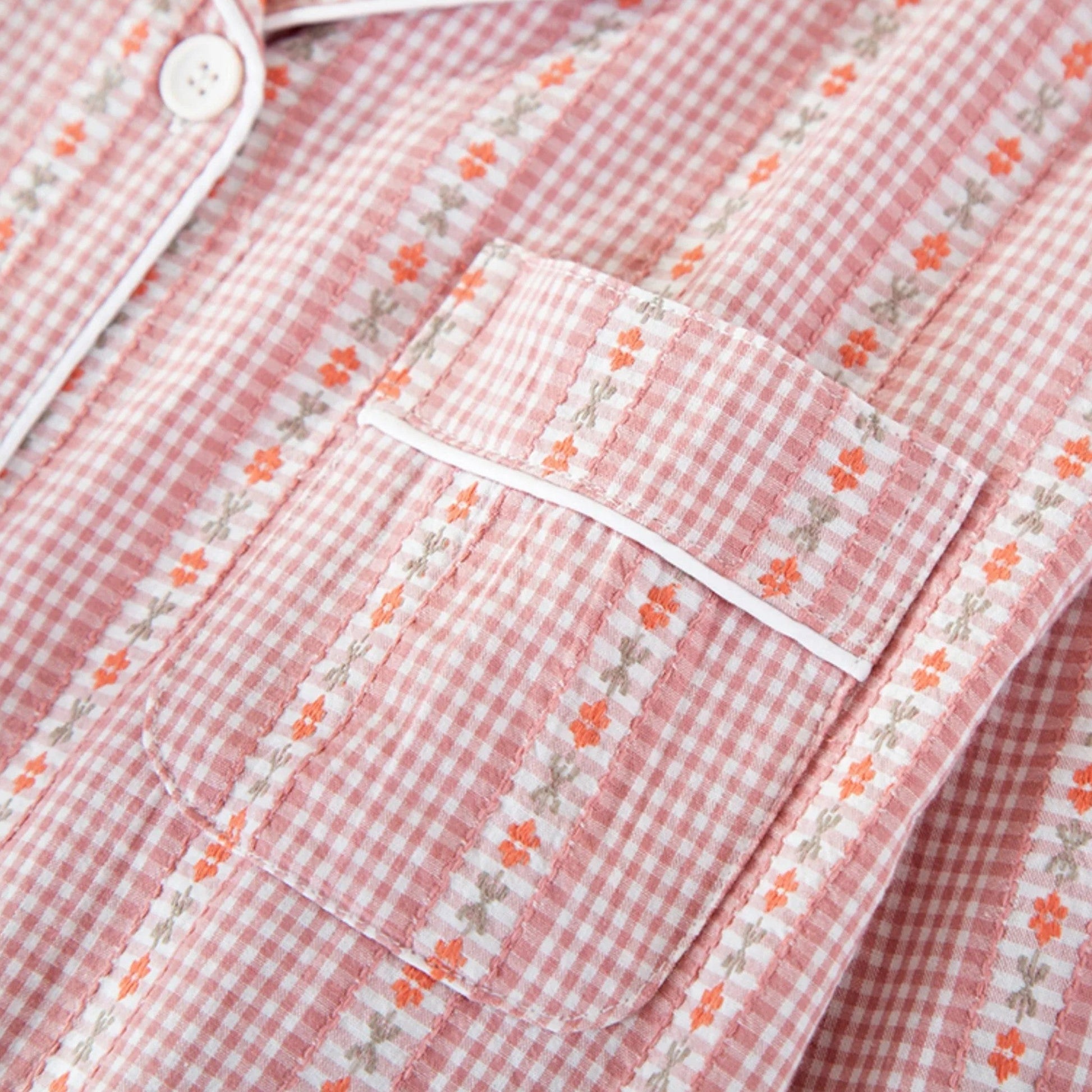 Women’s Pure Cotton Pyjama Set with Cardigan Style - Sofia Maris