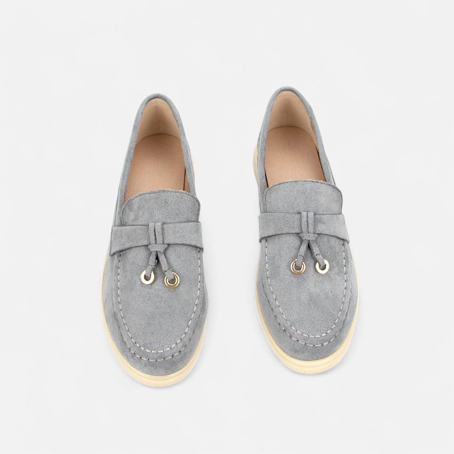 Sofia Maris | Women's Soft Leather Retro Slip-On Shoes – Chunky Sole Comfort