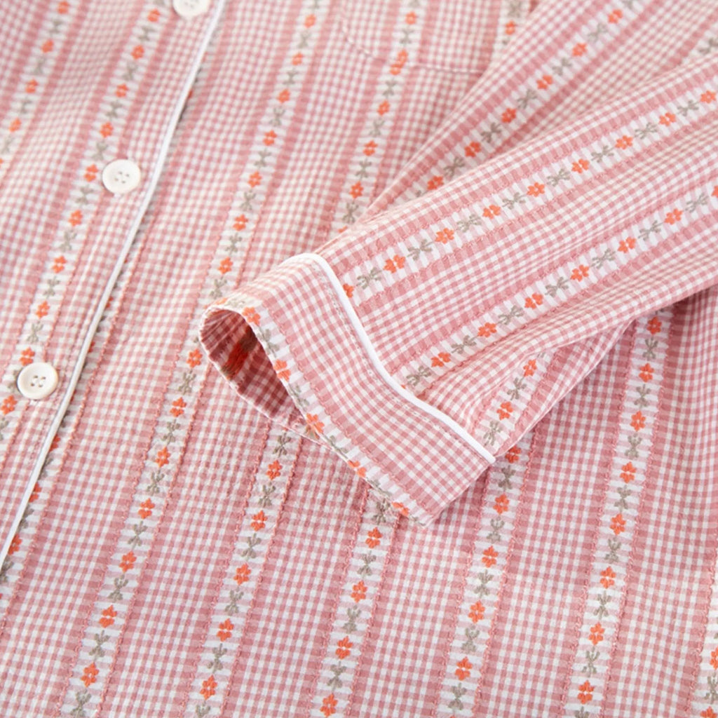 Women’s Pure Cotton Pyjama Set with Cardigan Style - Sofia Maris