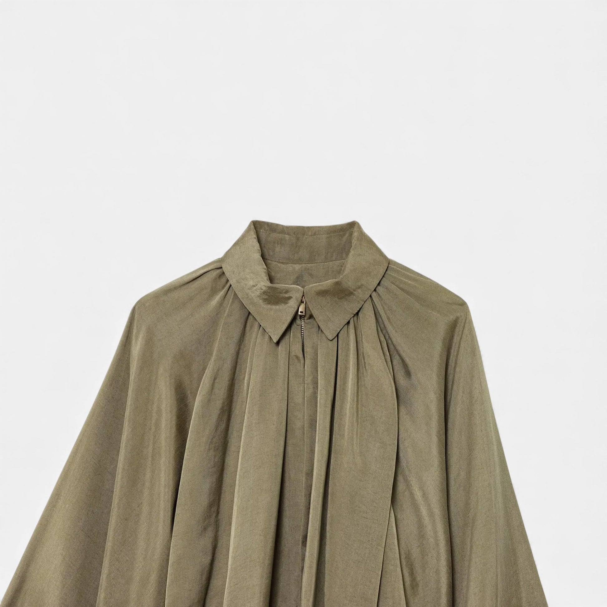 Women’s Pleated Lapel Blouse - Sofia Maris