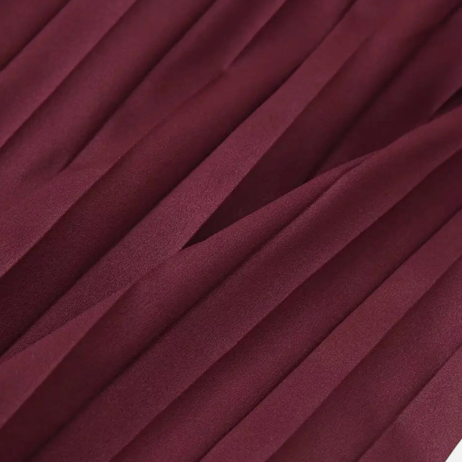 Sofia Maris | Women’s Vintage Pleated Dress – Half Sleeve Autumn Elegance