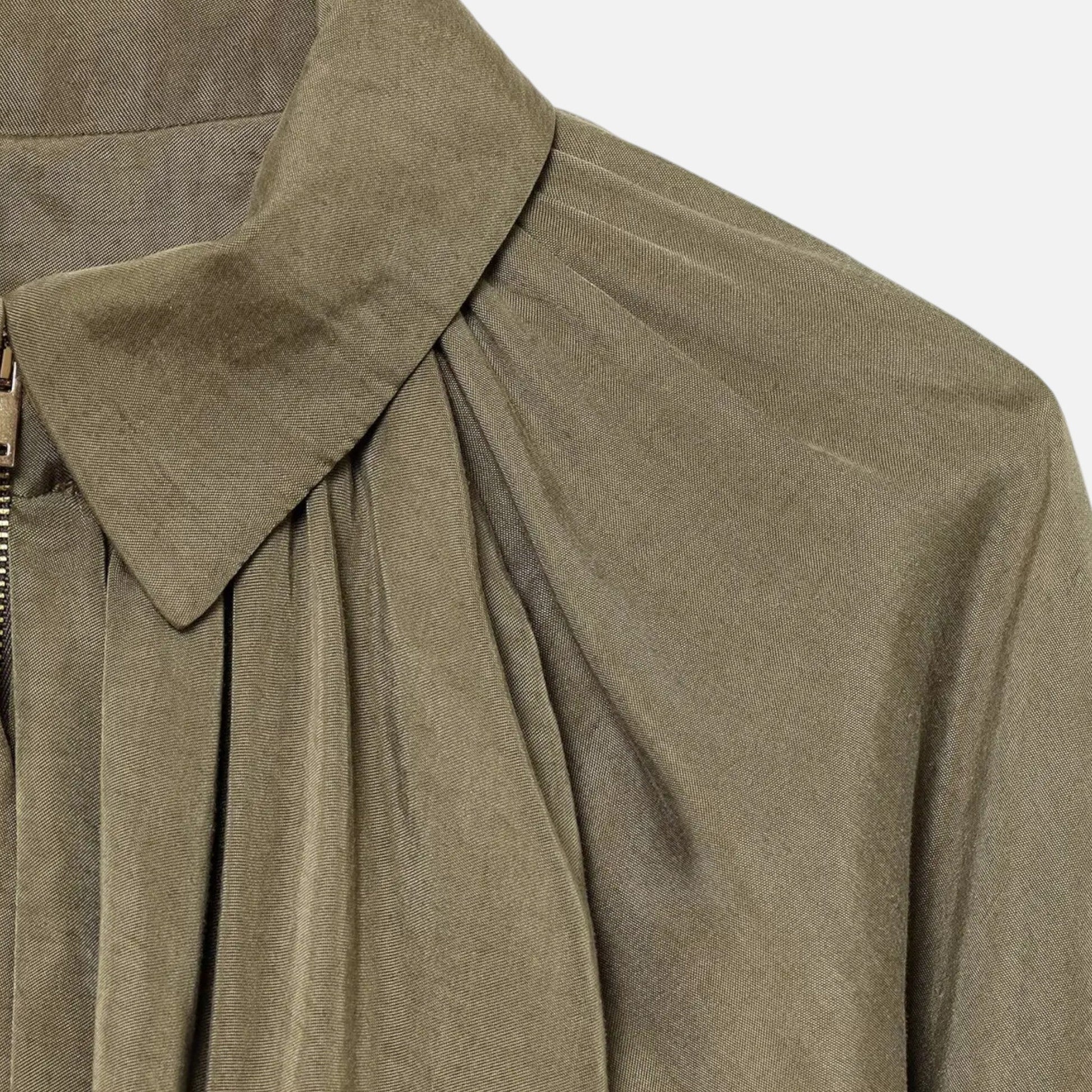 Women’s Pleated Lapel Blouse - Sofia Maris