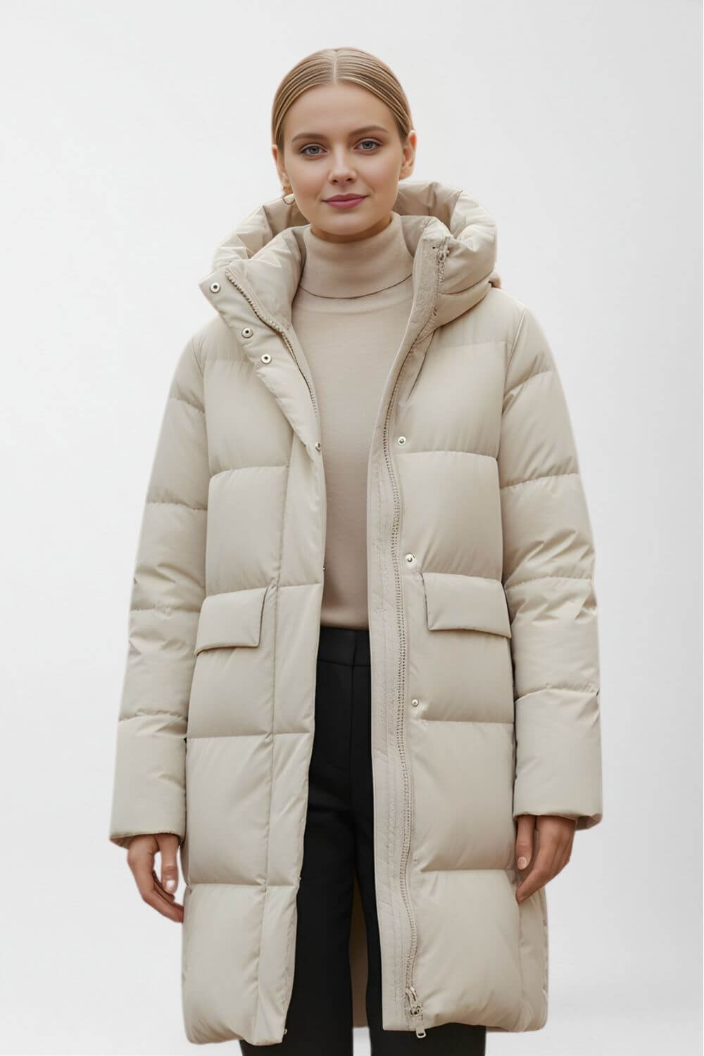 Sofia Maris | Women’s Mid-Length Puffer Coat