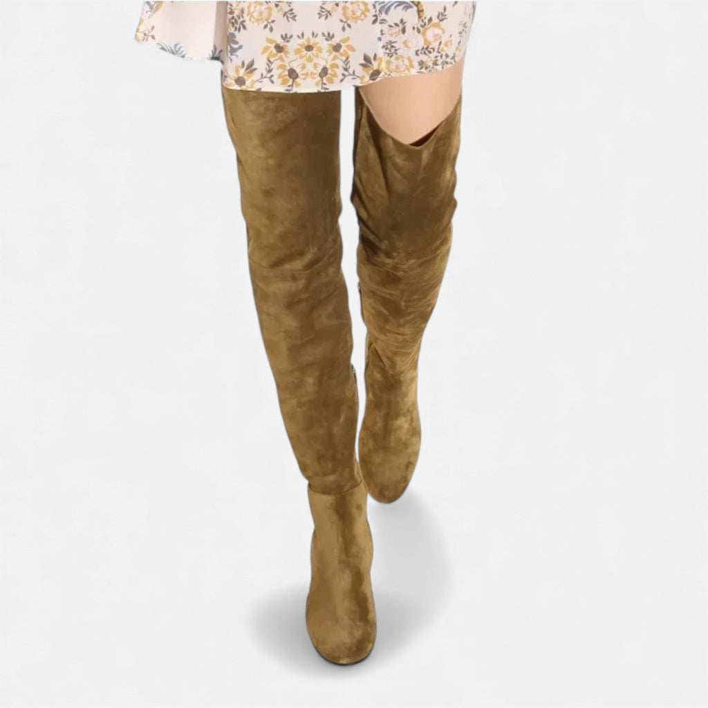 Sofia Maris | Women’s Over-the-Knee Synthetic Suede Winter Boots