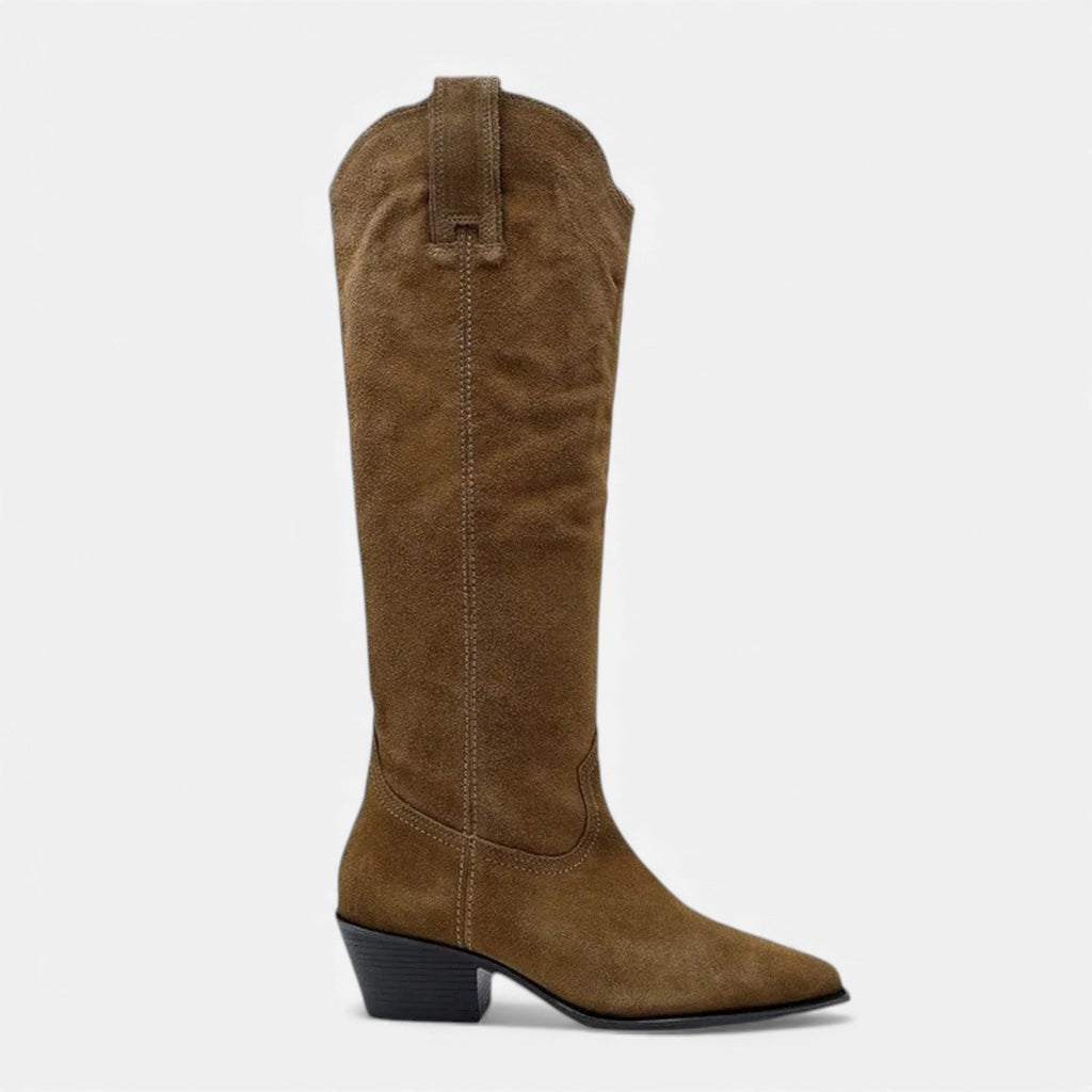 Sofia Maris | Women’s High Knee Cow Suede Autumn Winter Boots