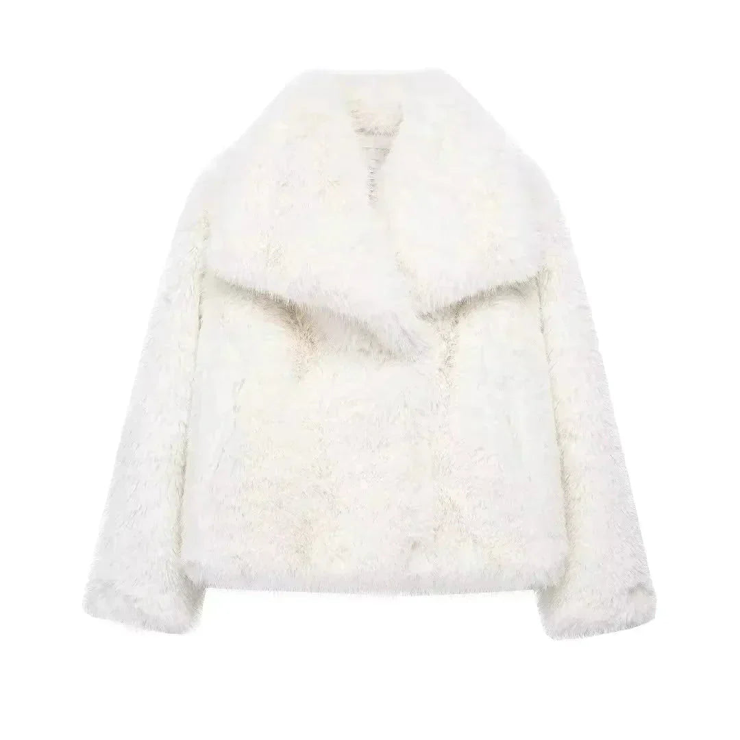 Alena | Elegant Faux Fur Jacket - Sofia Maris