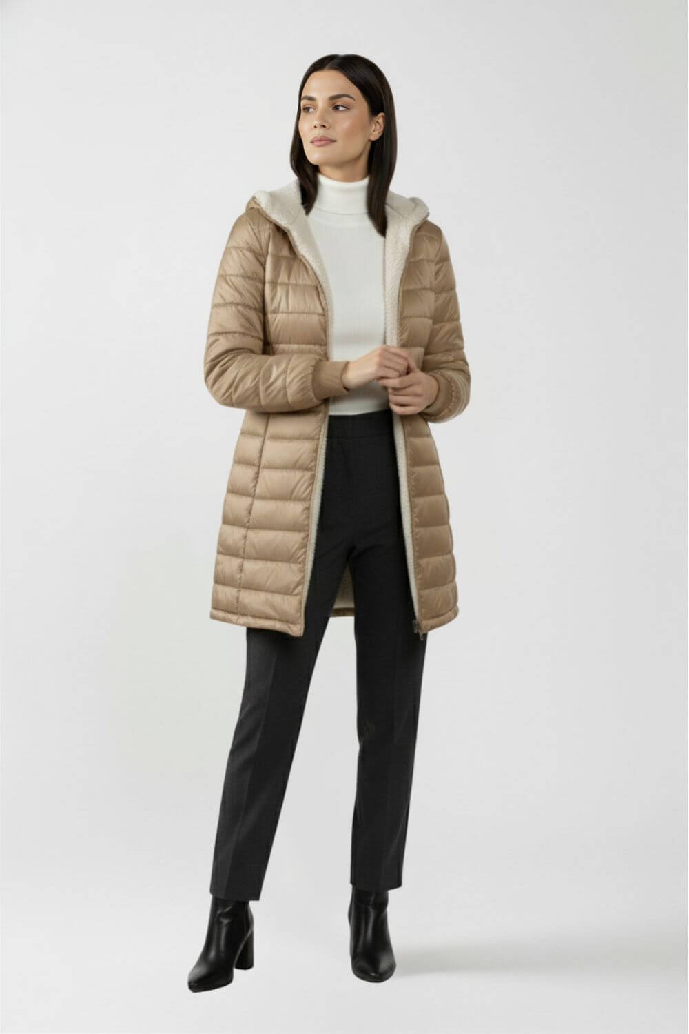 Sofia Maris Women’s Puffer Jacket with Refined Insulated Finish - Sofia Maris