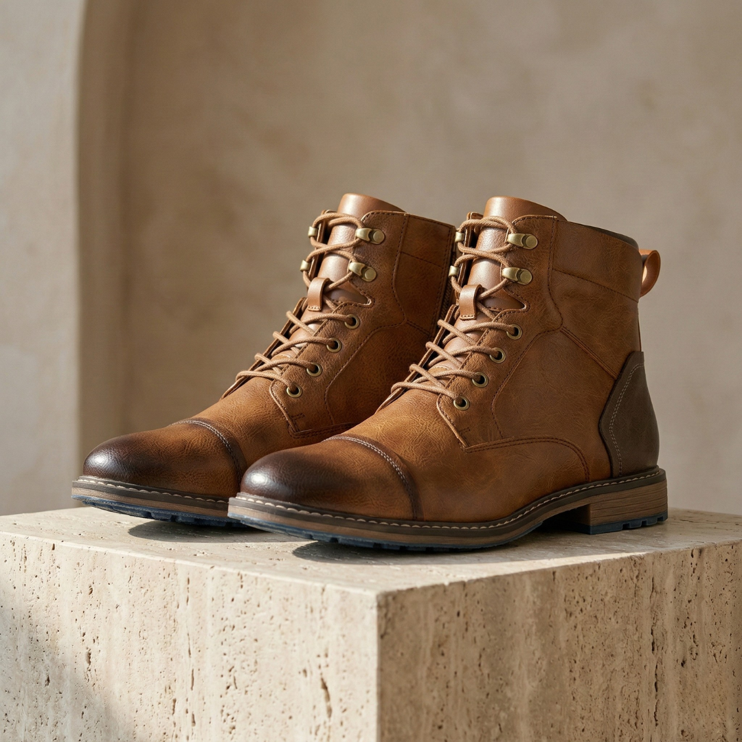 Durable Leather Orthopedic Boots