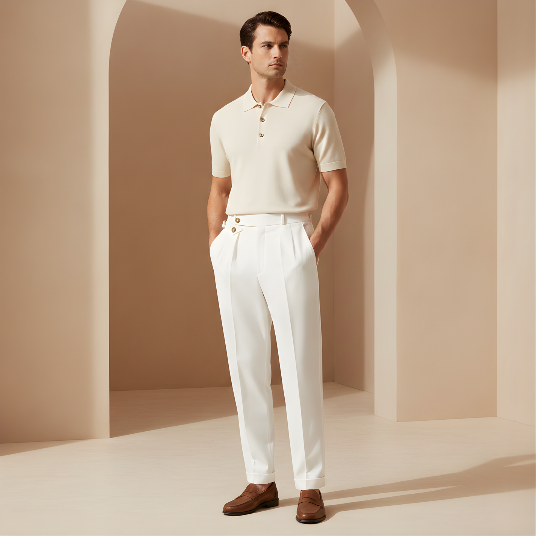 Men’s High Waist Premium Trousers