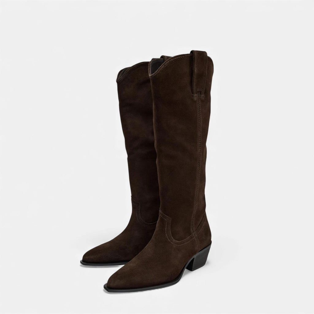 Sofia Maris| Women’s Suede Knee Boots Autumn Winter