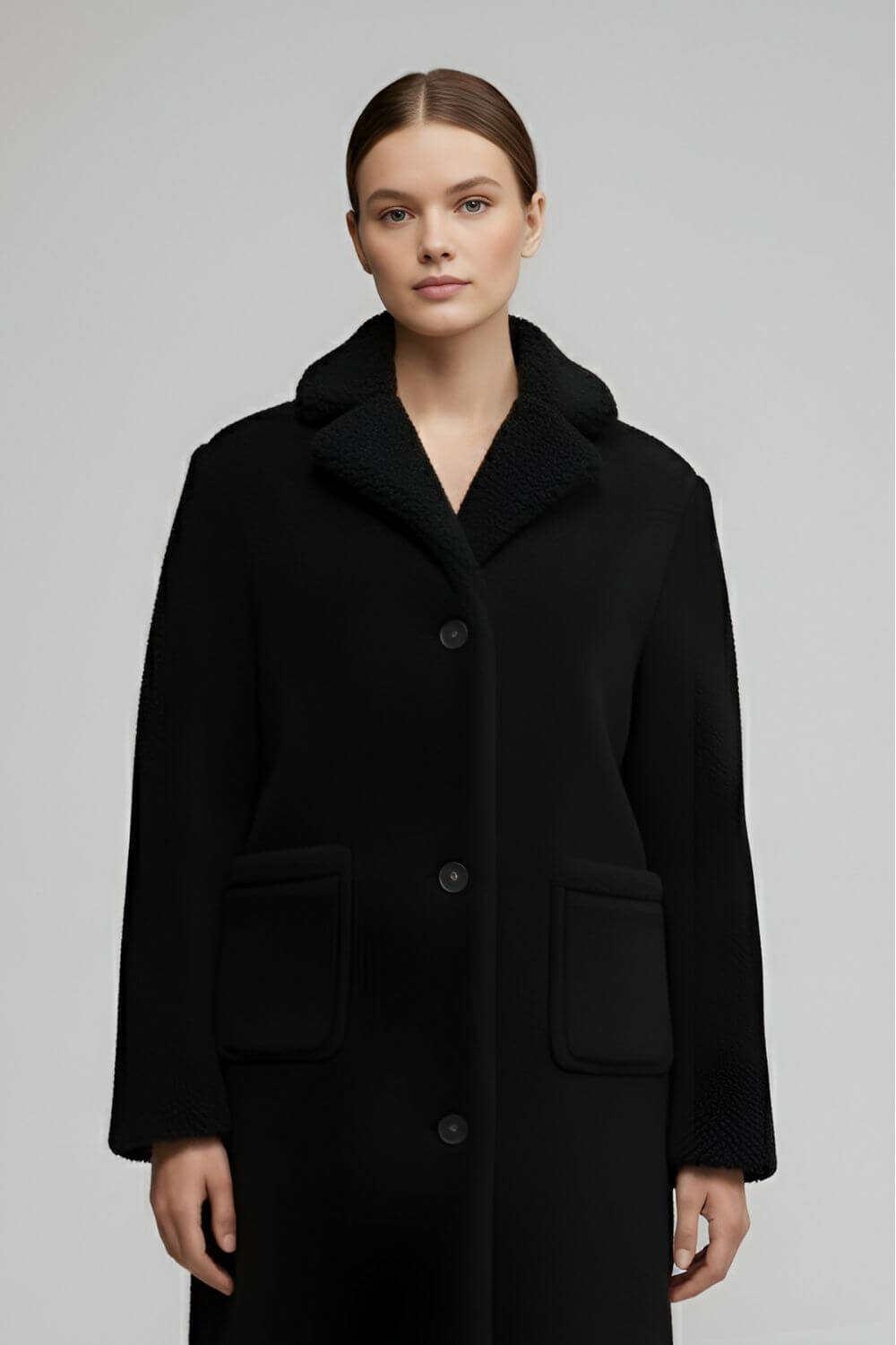 Women’s Long Coat – Classic Elegance for Cold Seasons - Sofia Maris
