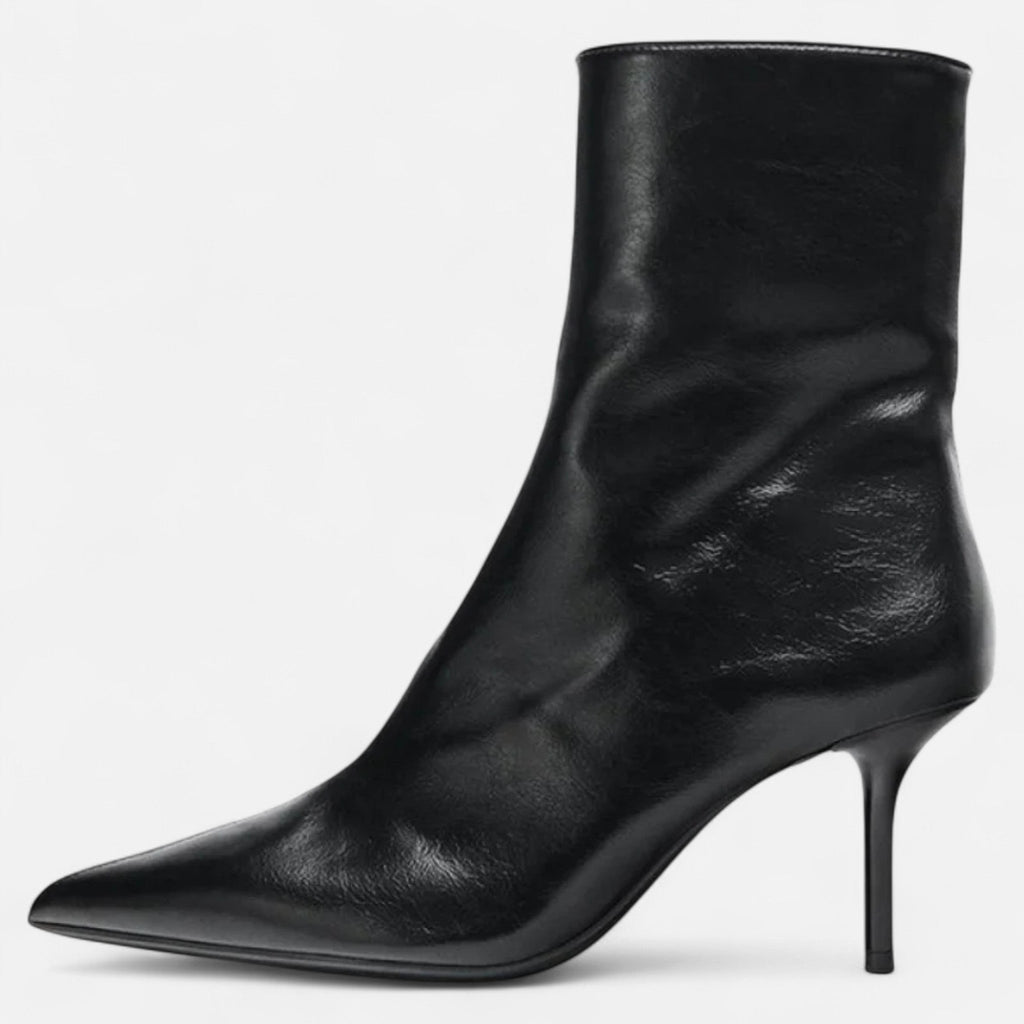 Sofia Maris | Women’s Pointed-Toe Heeled Boots – Retro Luxe Flair