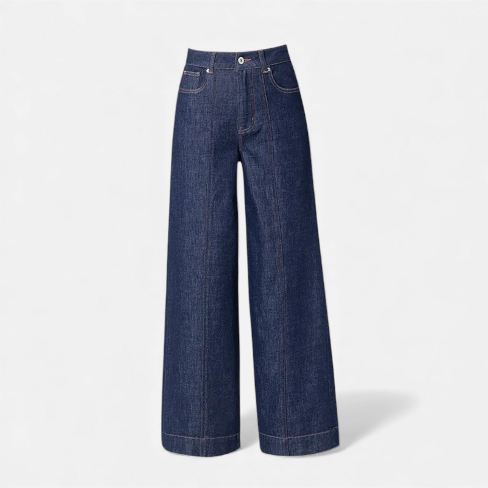 Sofia Maris | Women’s High-Waist Wide Leg Cotton-Blend Jeans