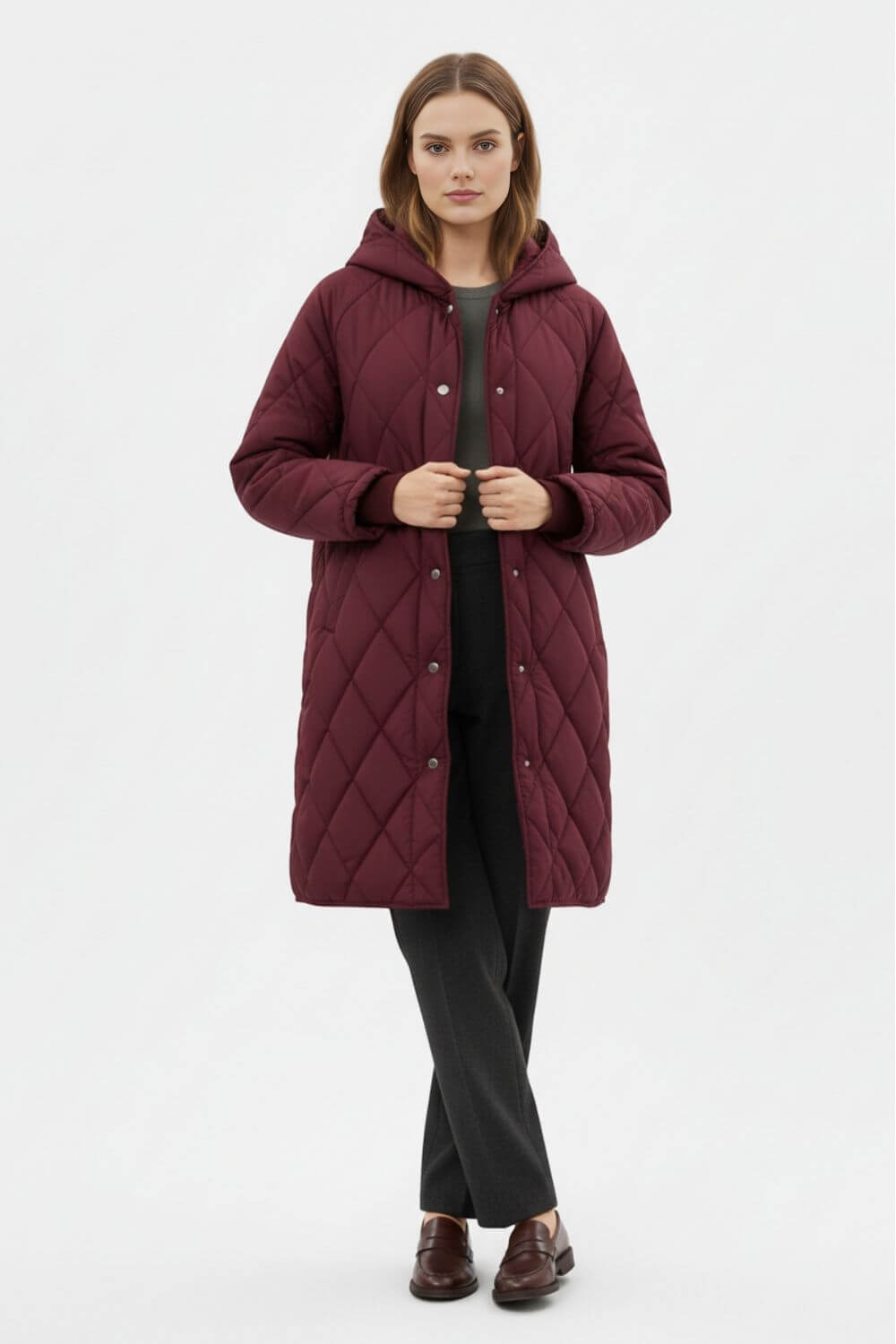 Sofia Maris Women’s Long Quilted Puffer Coat – Effortless Warmth Meets Timeless Elegance - Sofia Maris