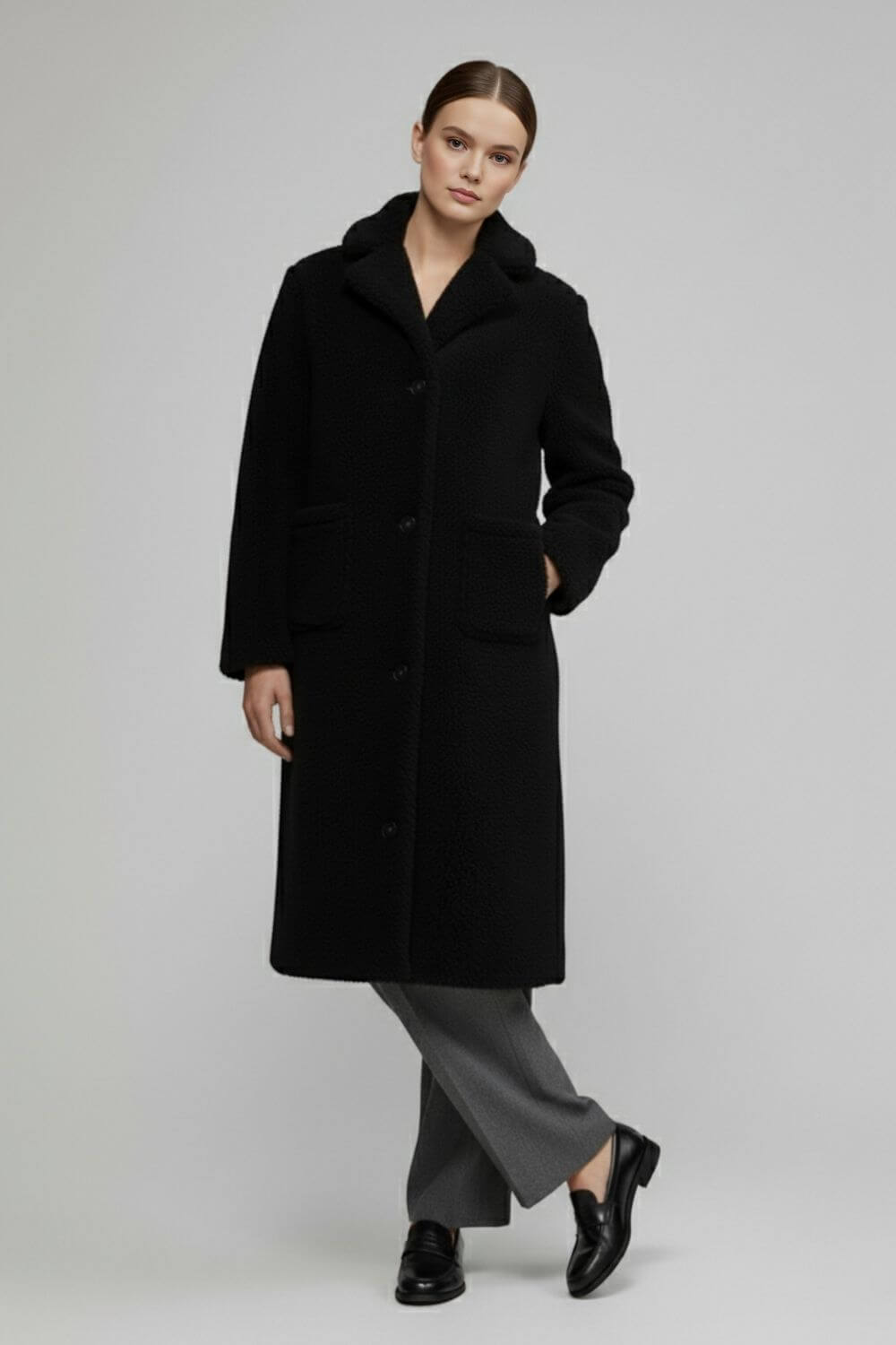 Women’s Long Coat – Classic Elegance for Cold Seasons - Sofia Maris