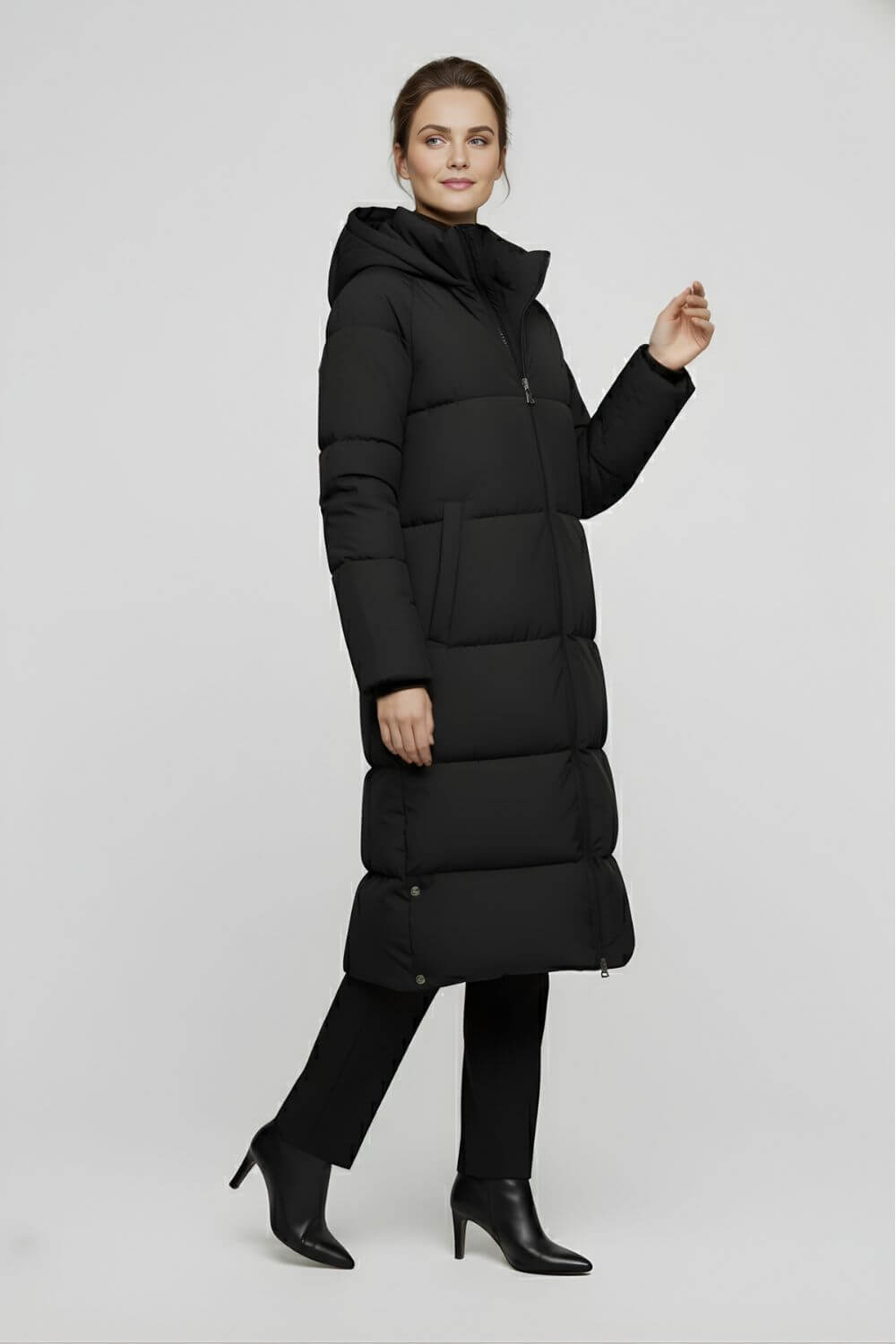 Sofia Maris Women’s Long Puffer Coat with Elegant Design - Sofia Maris