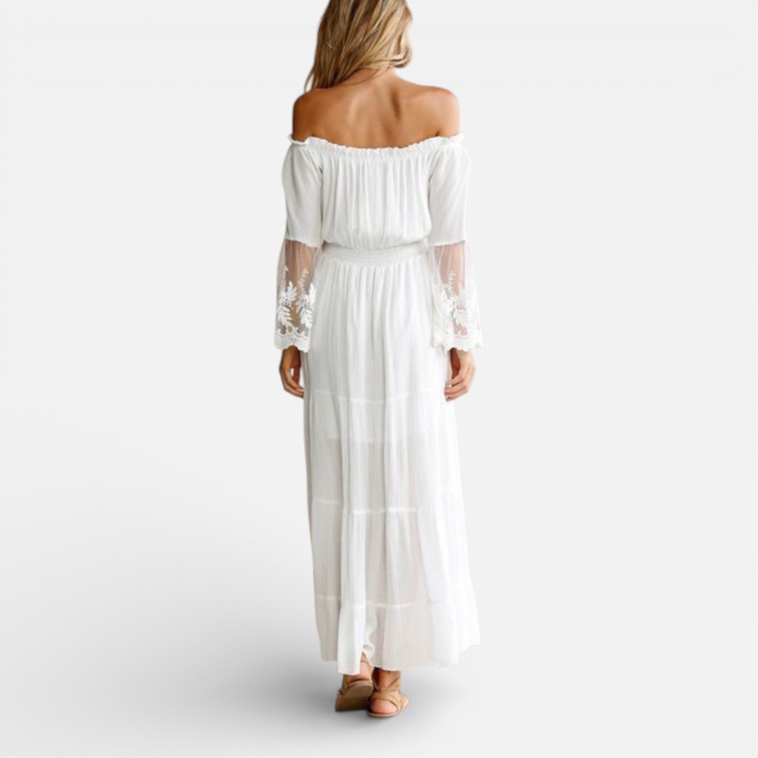 Women’s Off Shoulder Maxi Dress Lace Summer Event