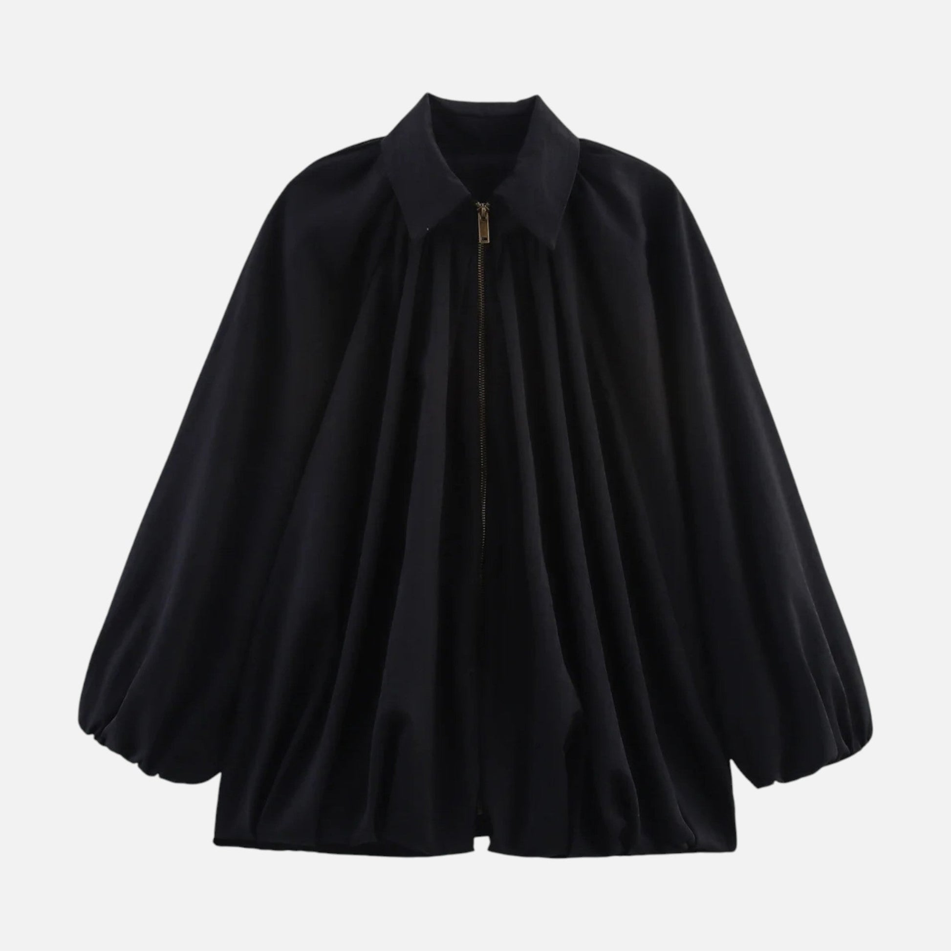 Women’s Pleated Lapel Blouse - Sofia Maris