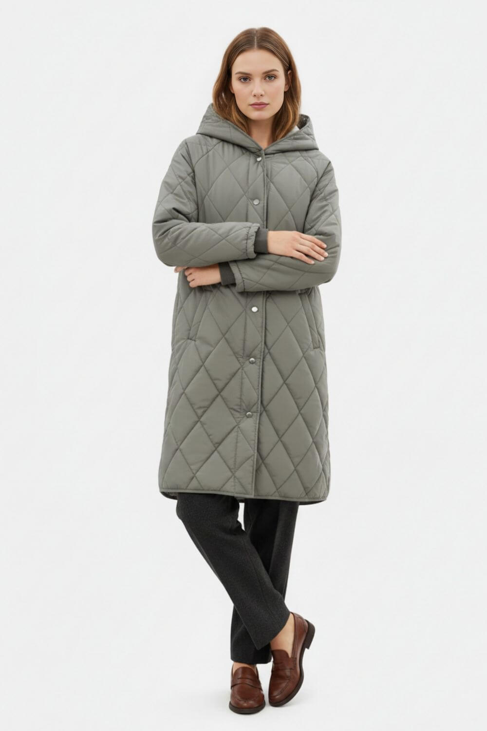 Sofia Maris Women’s Long Quilted Puffer Coat – Effortless Warmth Meets Timeless Elegance - Sofia Maris