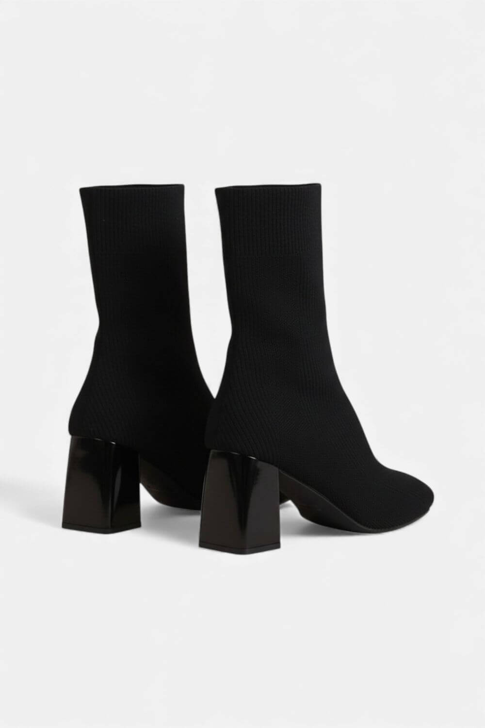 Sofia Maris | Women’s Knit Ankle Boots - Block Heel