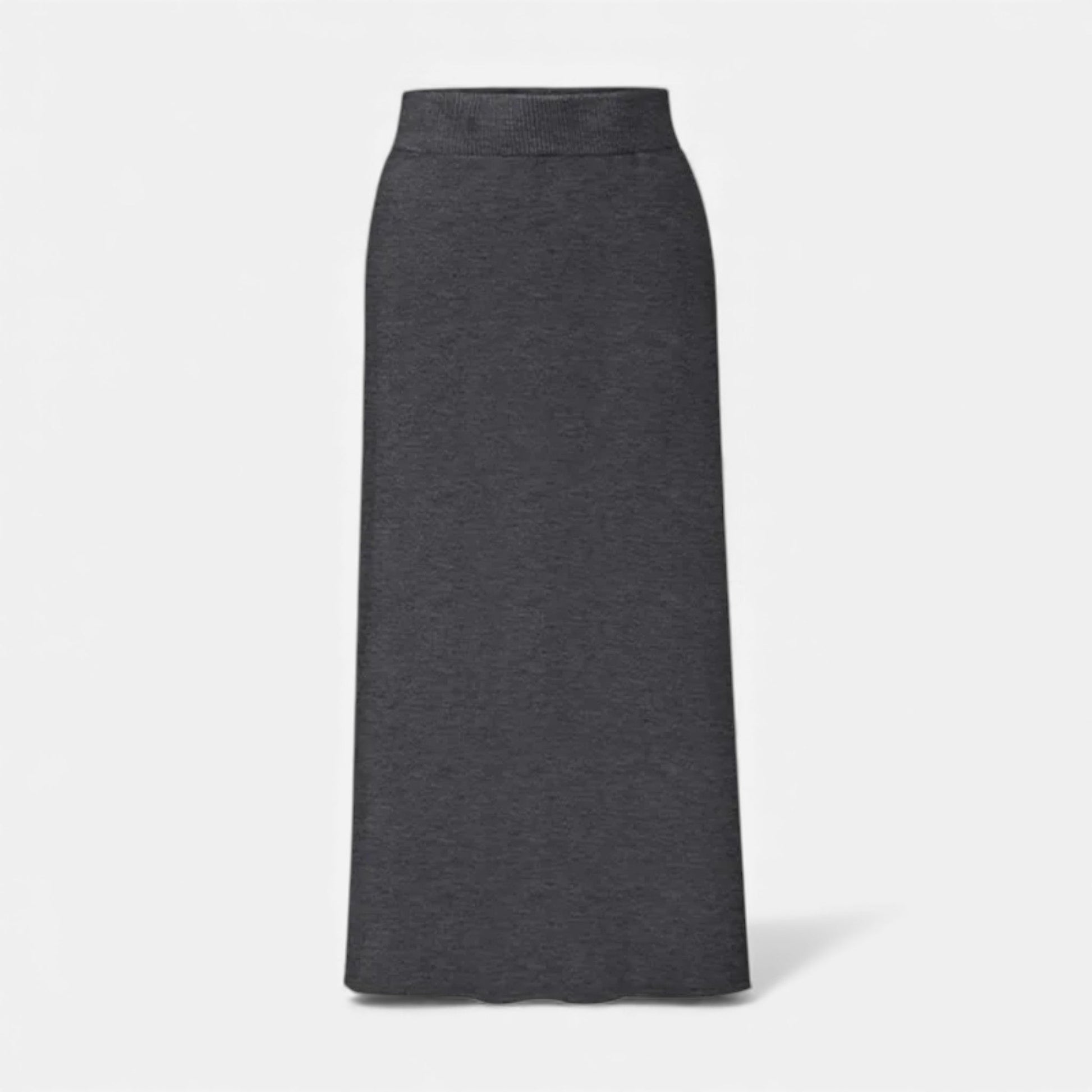 Sofia Maris Women’s Wool A-Line Split Midi Skirt - Sofia Maris
