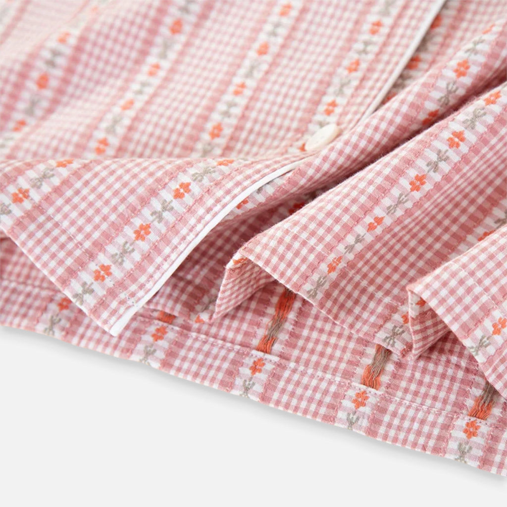 Women’s Pure Cotton Pyjama Set with Cardigan Style - Sofia Maris