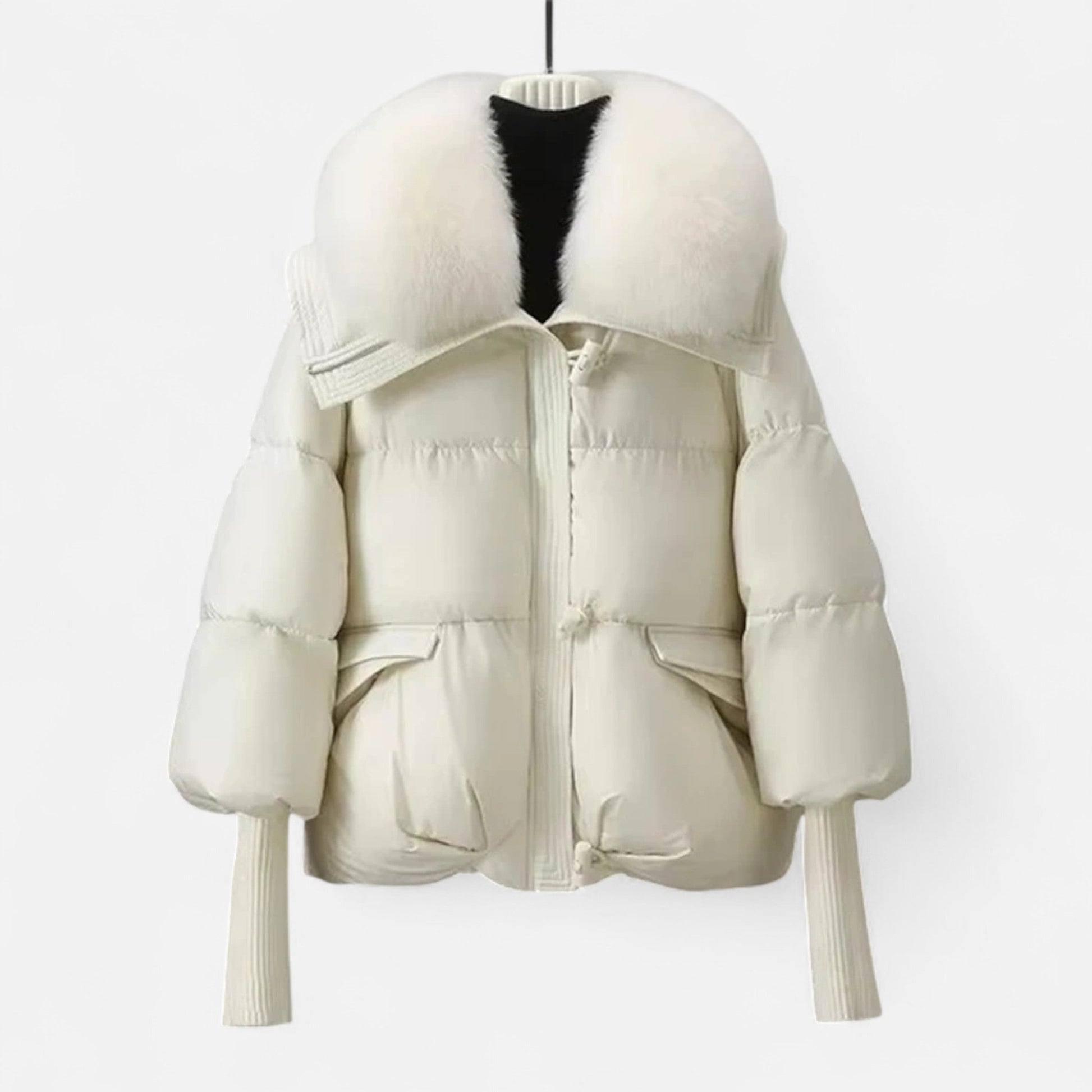 The Sofia Women’s Fur-Collar Down Cotton Jacket - Sofia Maris