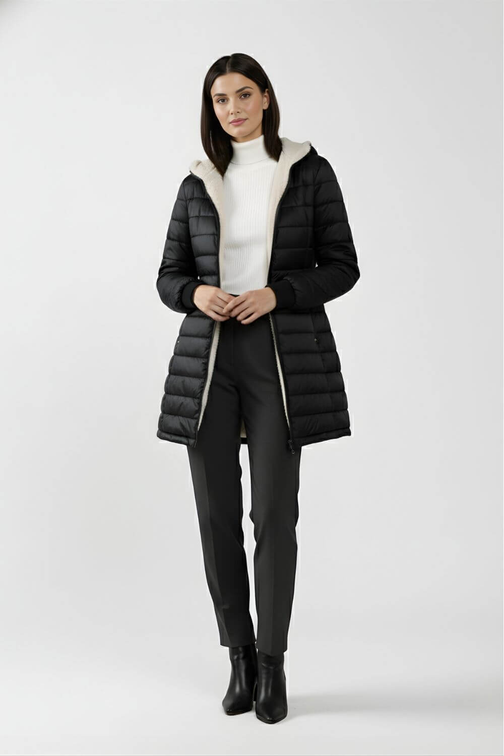 Sofia Maris Women’s Puffer Jacket with Refined Insulated Finish - Sofia Maris