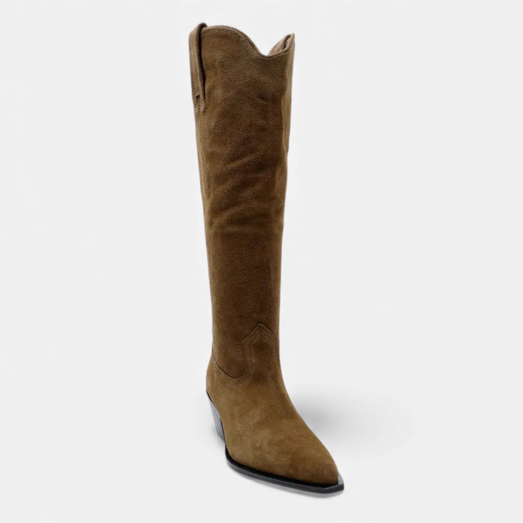 Sofia Maris | Women’s High Knee Cow Suede Autumn Winter Boots