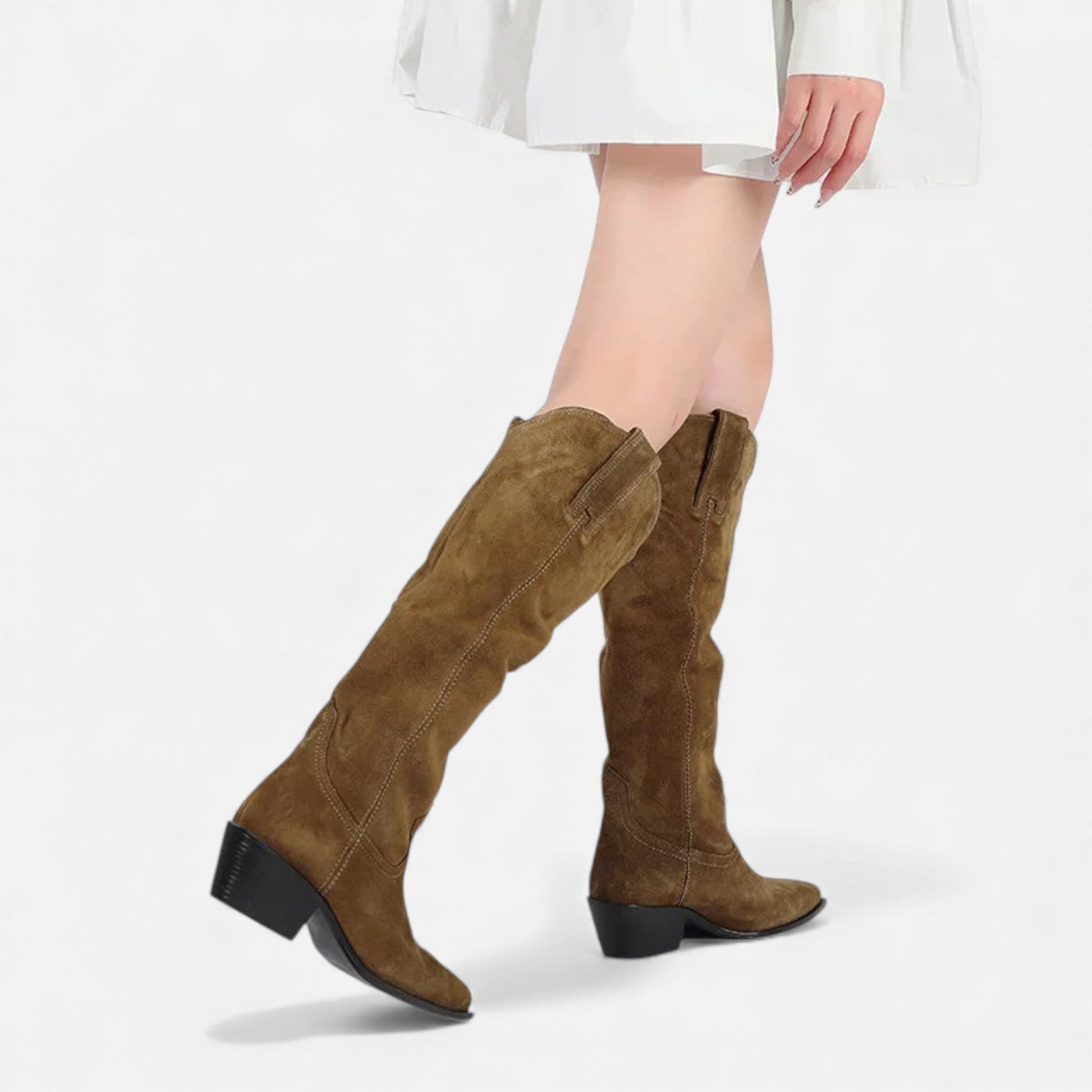 Sofia Maris | Women’s High Knee Cow Suede Autumn Winter Boots
