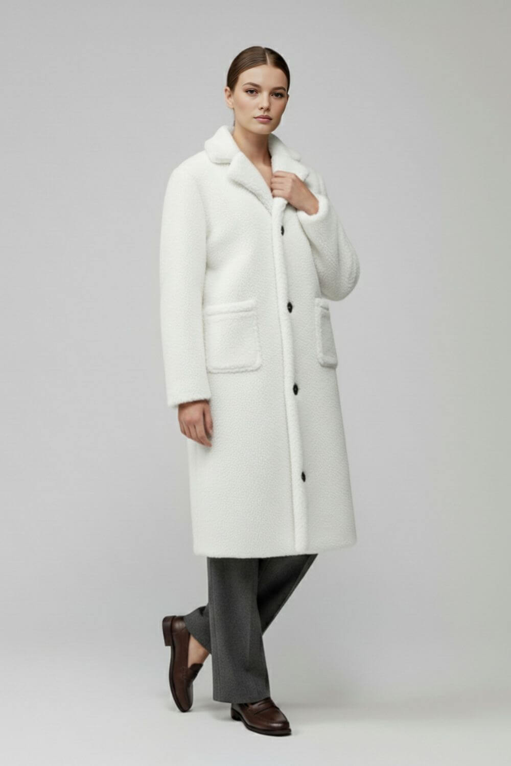 Women’s Long Coat – Classic Elegance for Cold Seasons - Sofia Maris