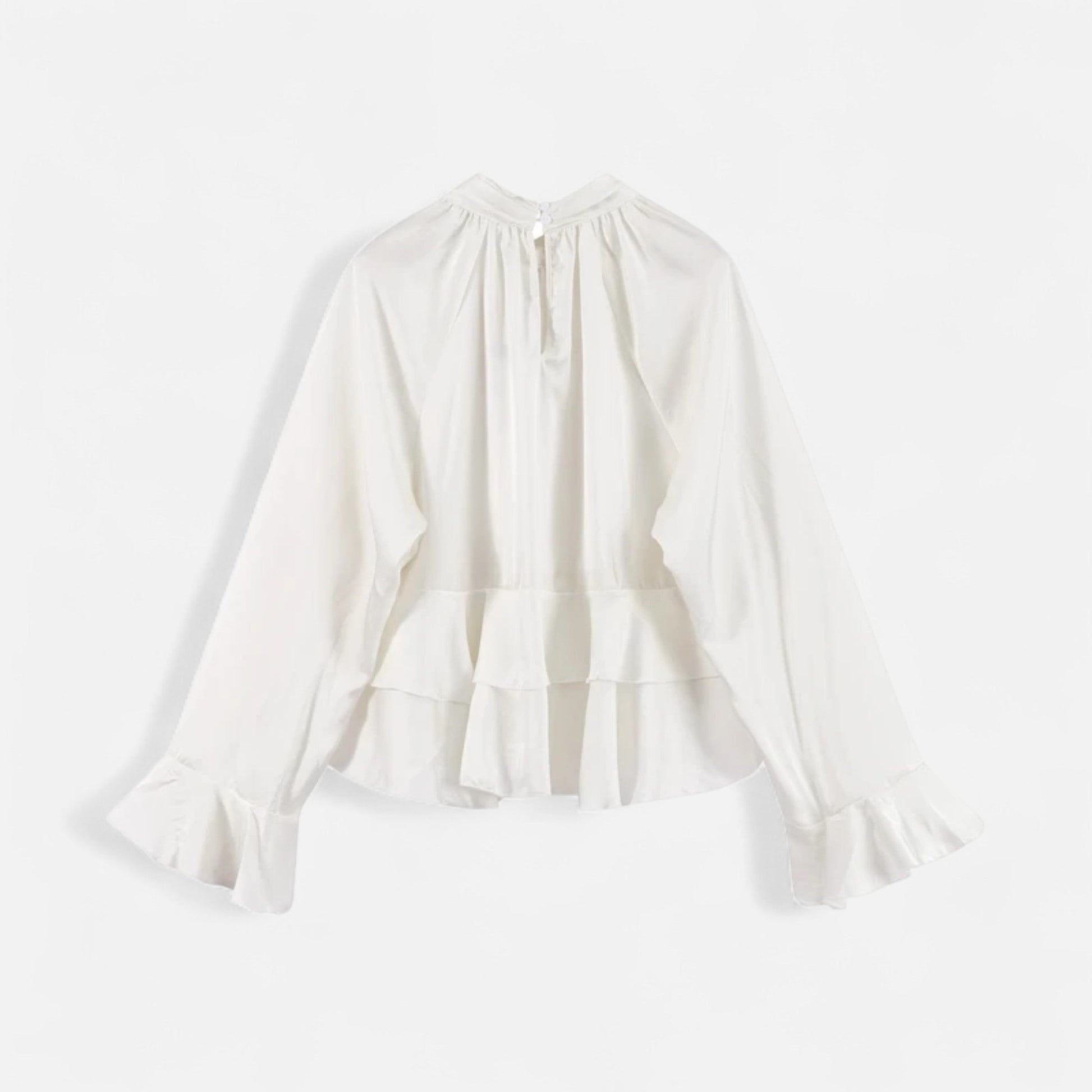Women's Elegant Chiffon Ruffled Blouse - Sofia Maris