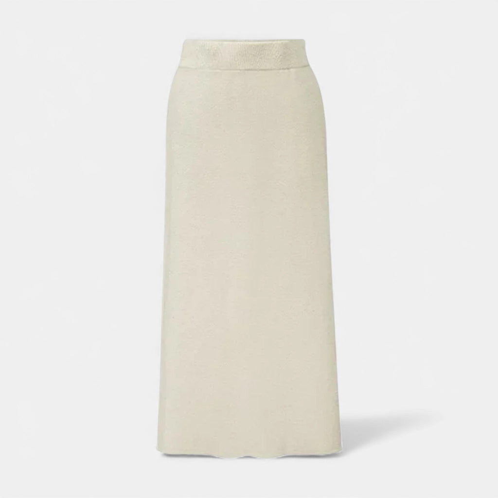 Sofia Maris Women’s Wool A-Line Split Midi Skirt - Sofia Maris