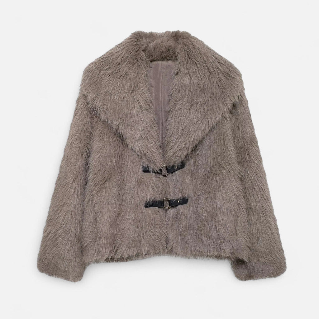 Sofia Maris | Women’s Faux Fur Coat – Winter Street Elegance