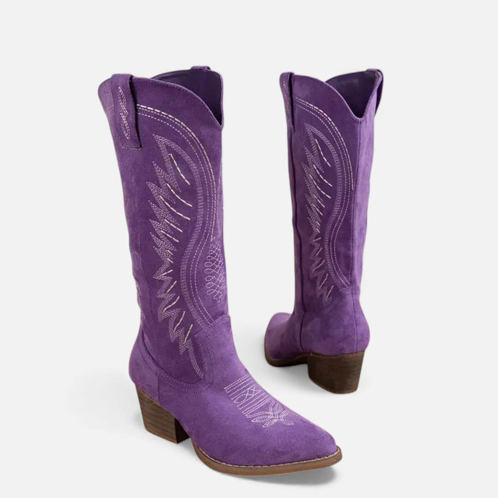 Sofia Maris | Women’s Embroidered Cowboy Boots – Western Chic Elegance