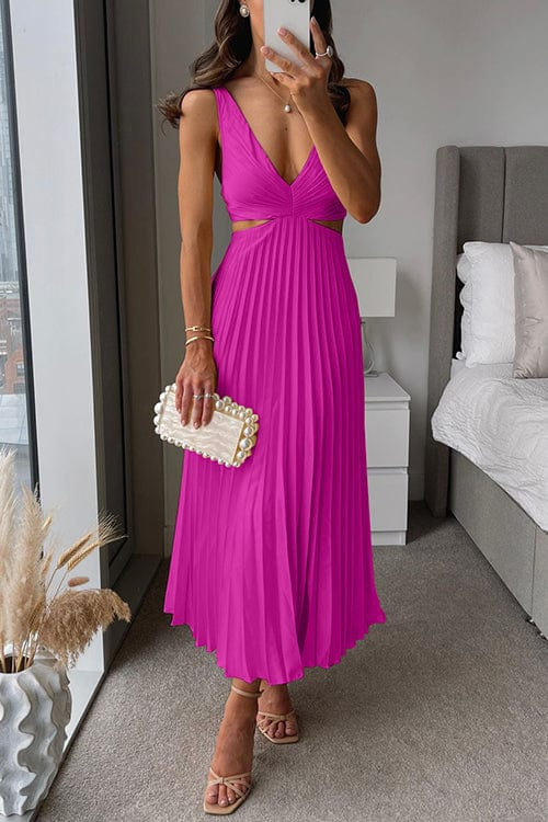 Sanne | Elegant Pleated Midi Dress
