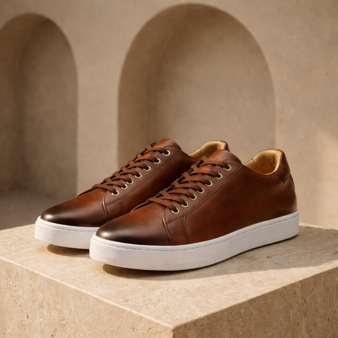 Genuine Leather Sneakers for Men