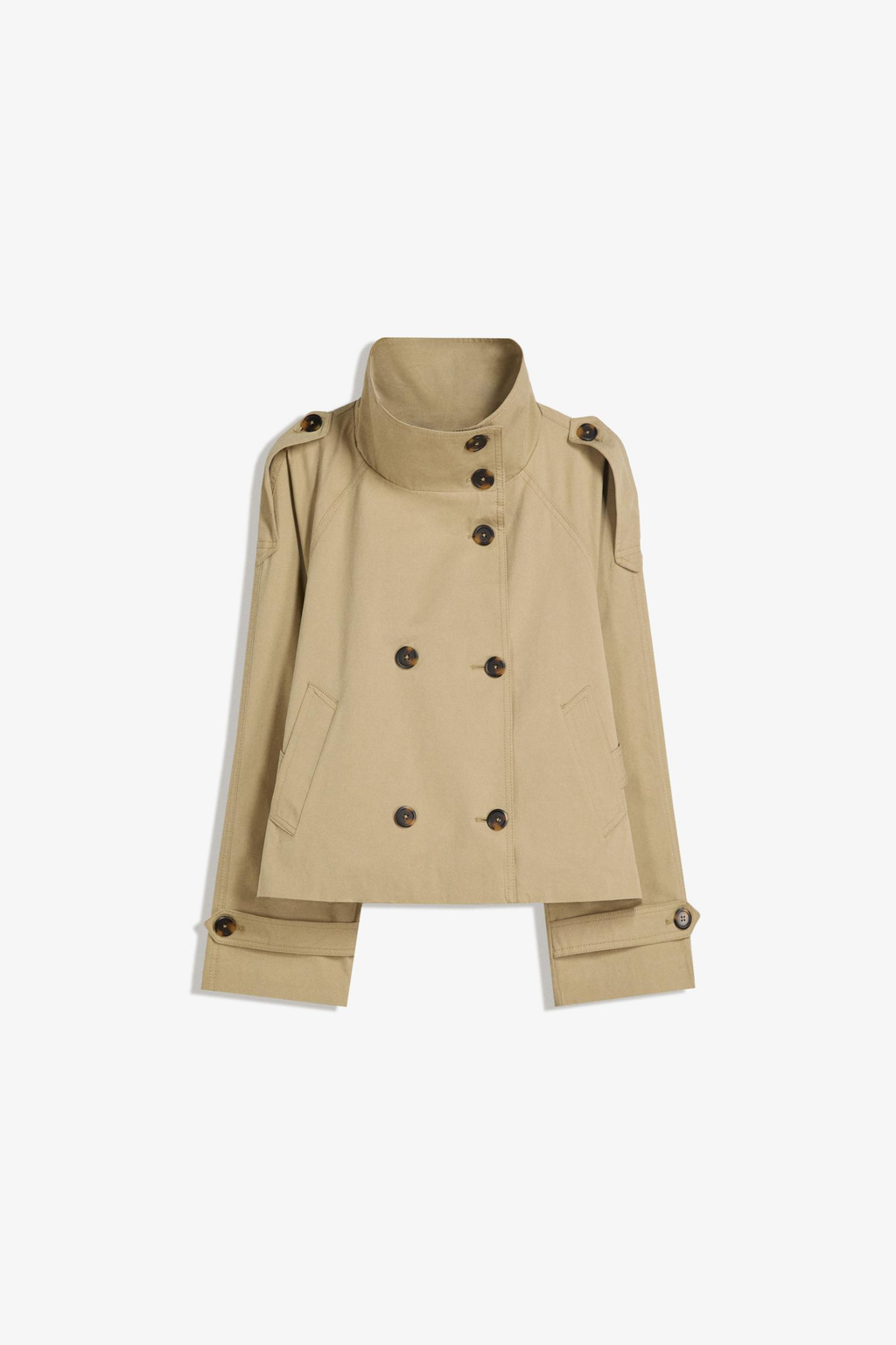 Women’s Trench Coat – Short Belted Double-Breasted Jacket - Sofia Maris