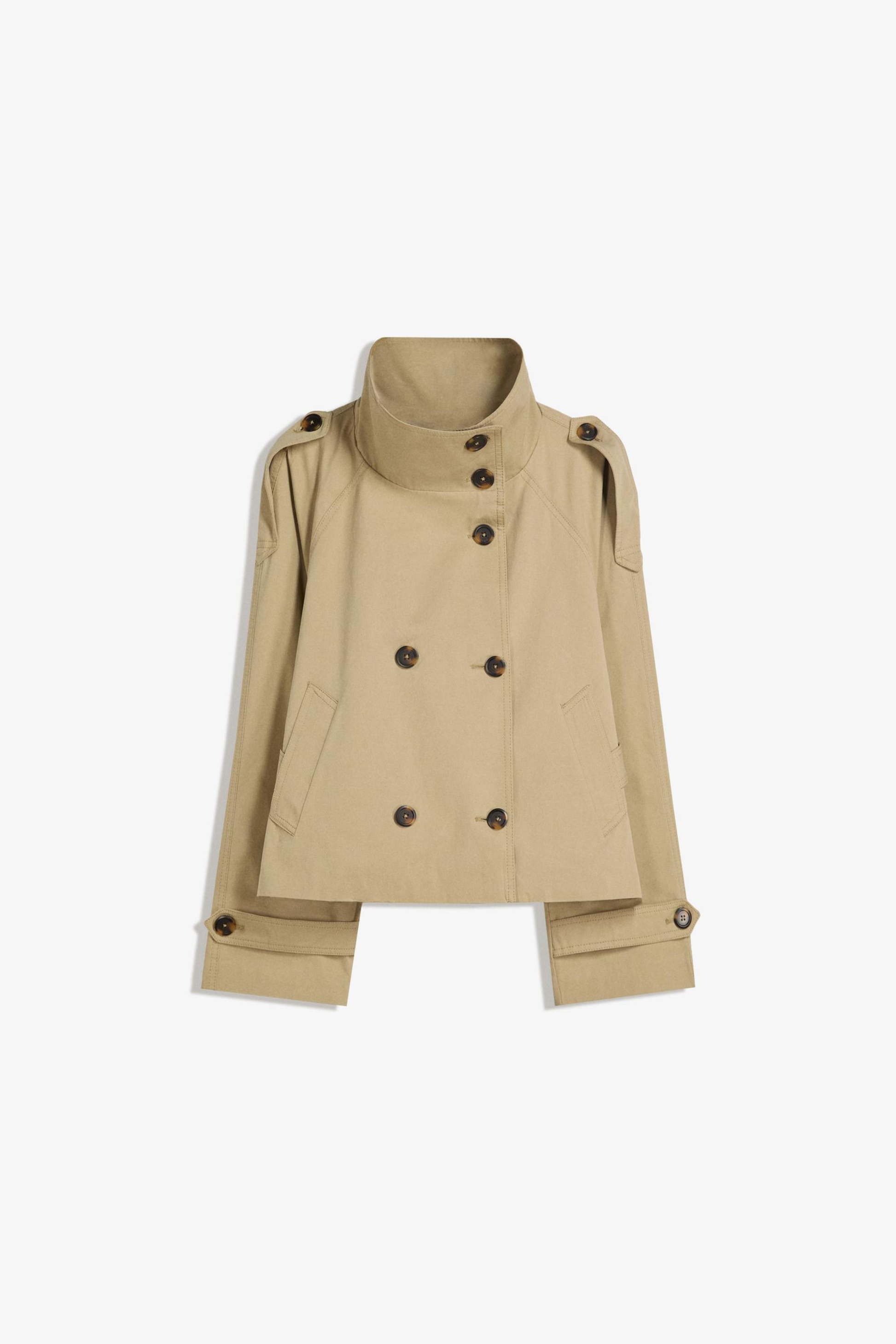 Women’s Trench Coat – Short Belted Double-Breasted Jacket - Sofia Maris