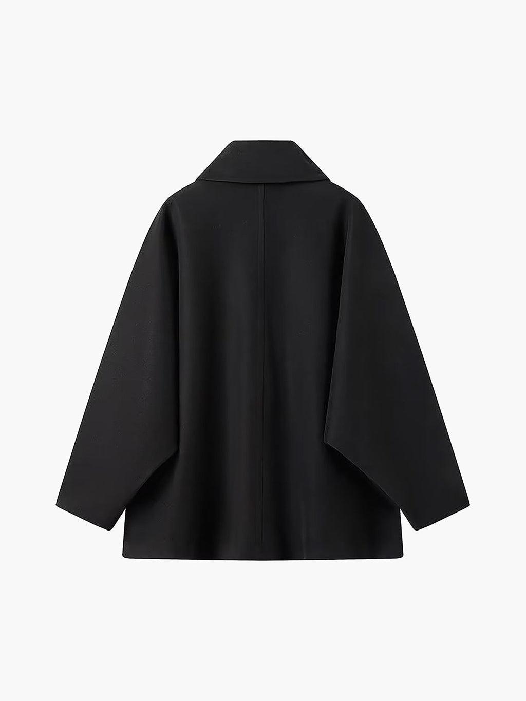 High-Grade Brown Woolen Lapel Coat