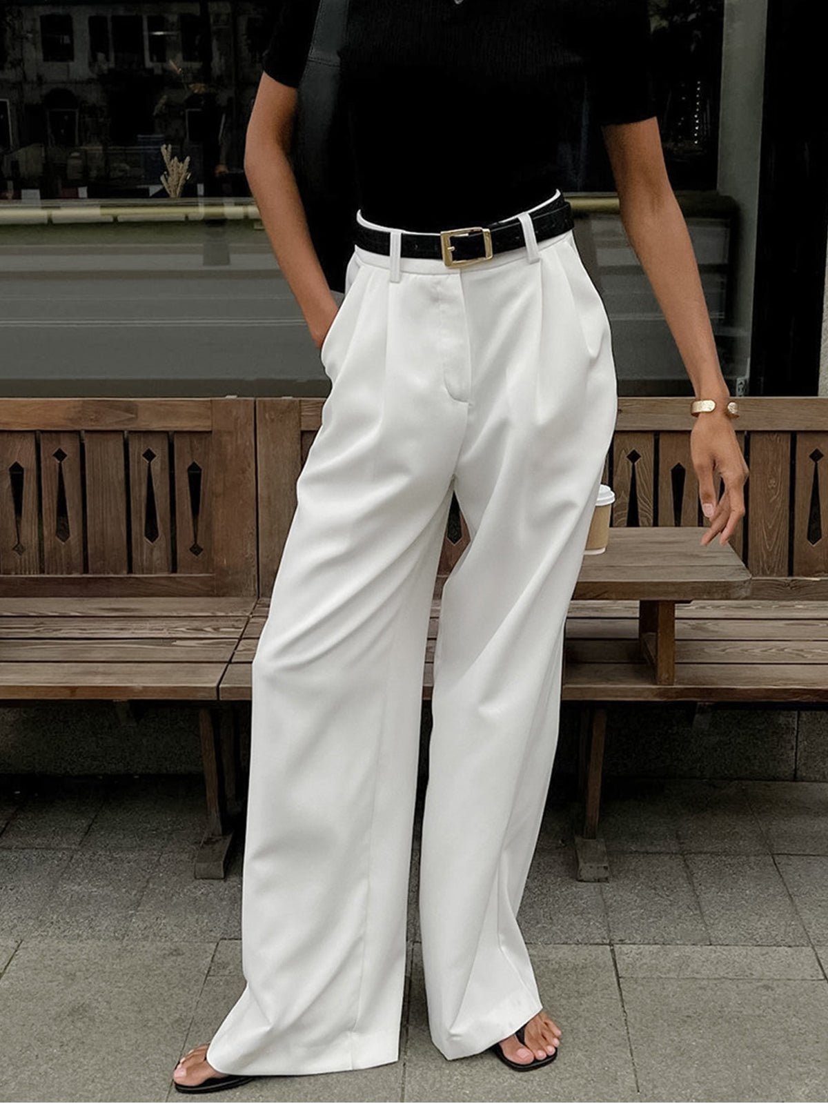 Elegant Wide Trousers for Women - Sofia Maris