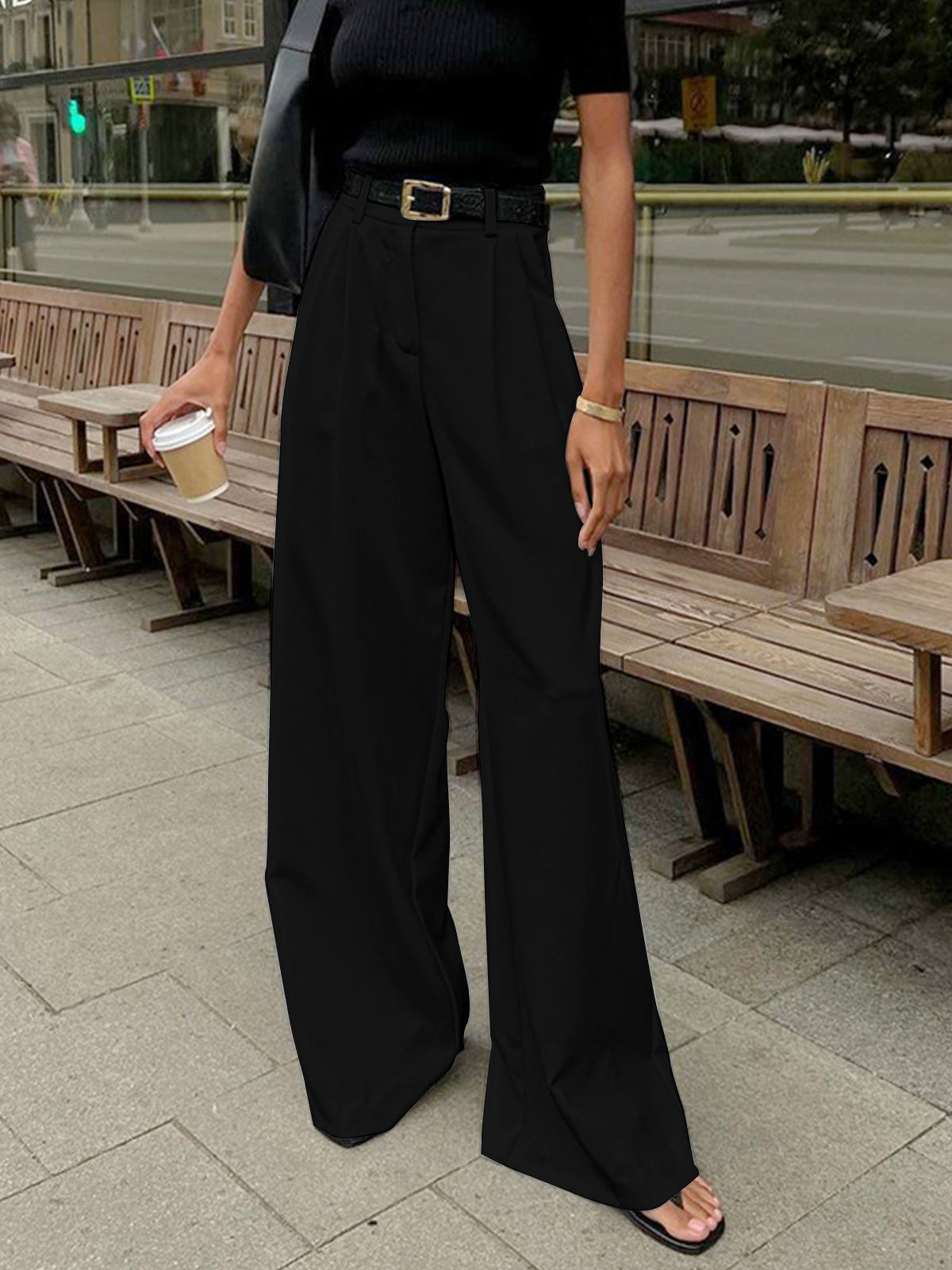 Elegant Wide Trousers for Women - Sofia Maris