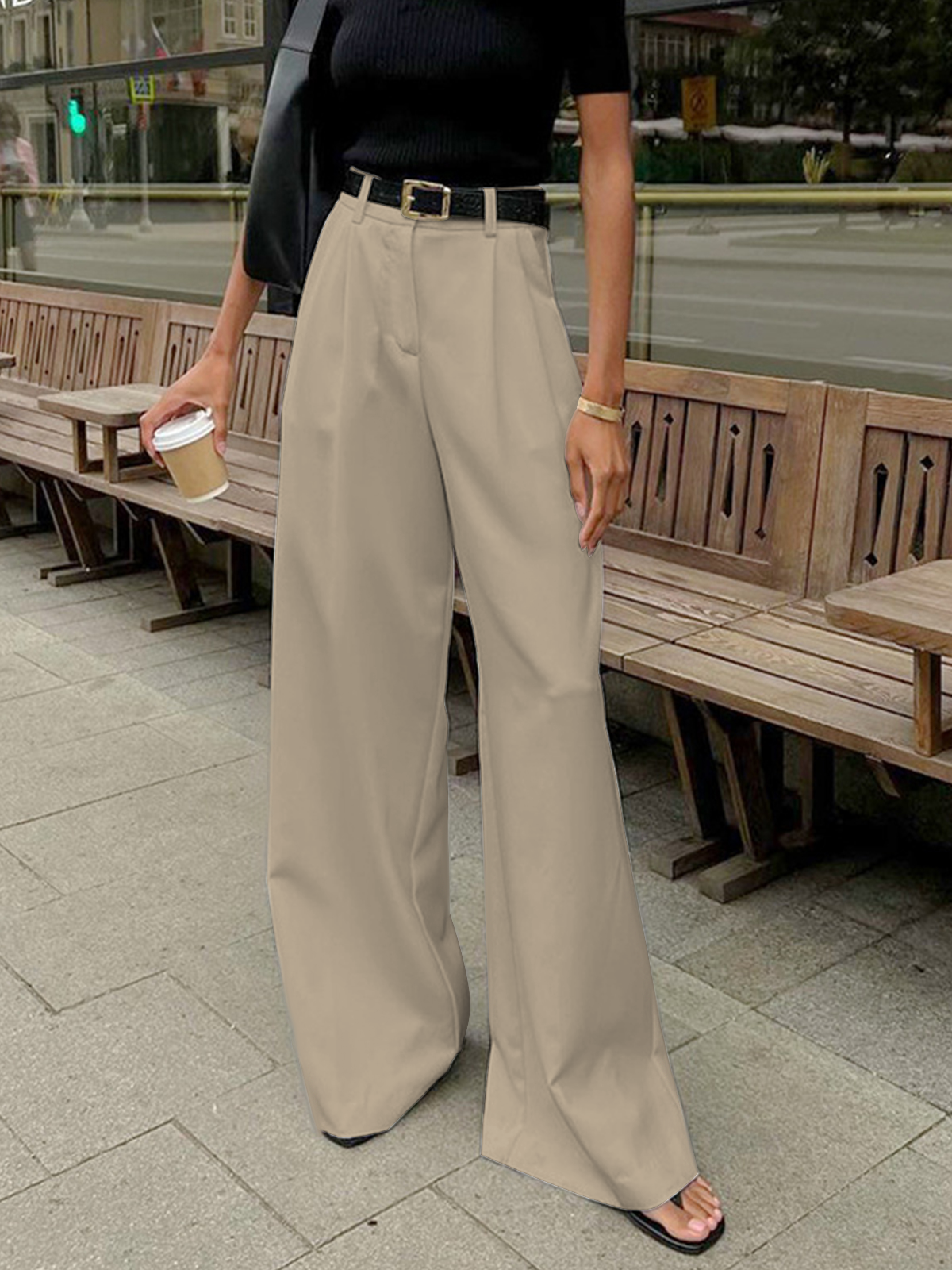 Elegant Wide Trousers for Women - Sofia Maris